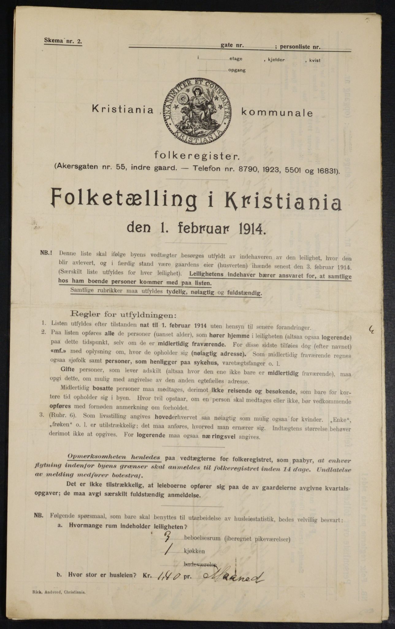 OBA, Municipal Census 1914 for Kristiania, 1914, p. 80969