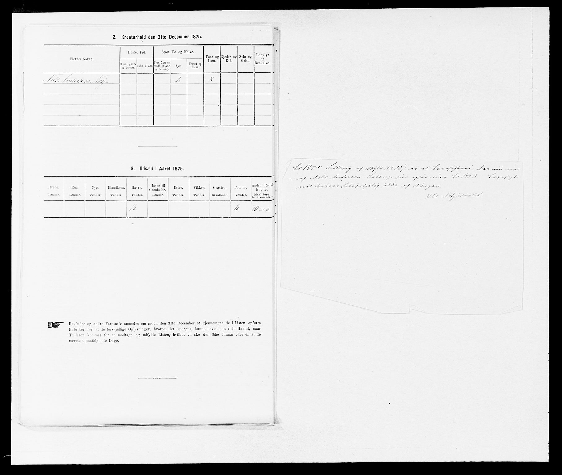 SAB, 1875 census for 1413P Hyllestad, 1875, p. 596