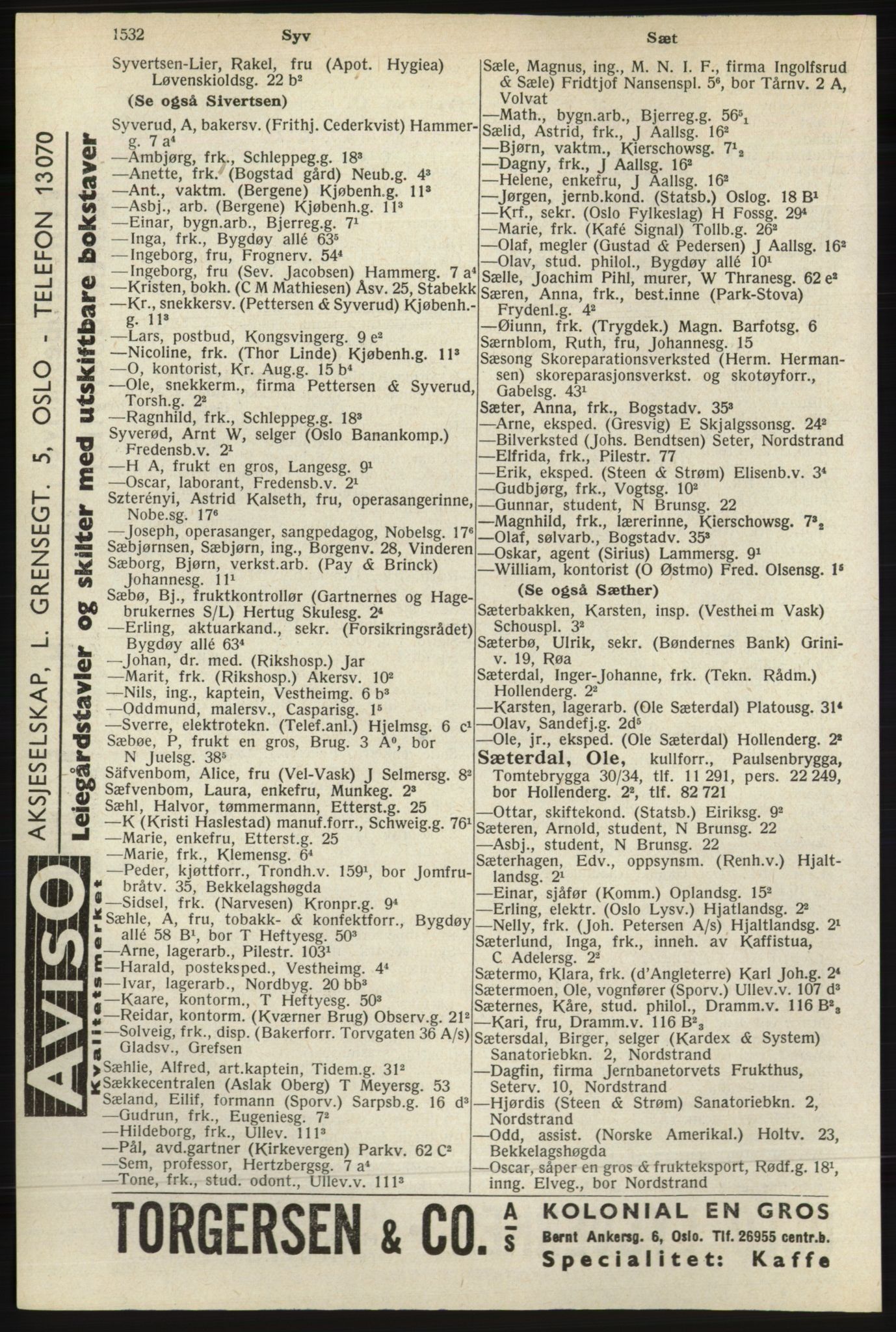 Kristiania/Oslo adressebok, PUBL/-, 1940, p. 1550