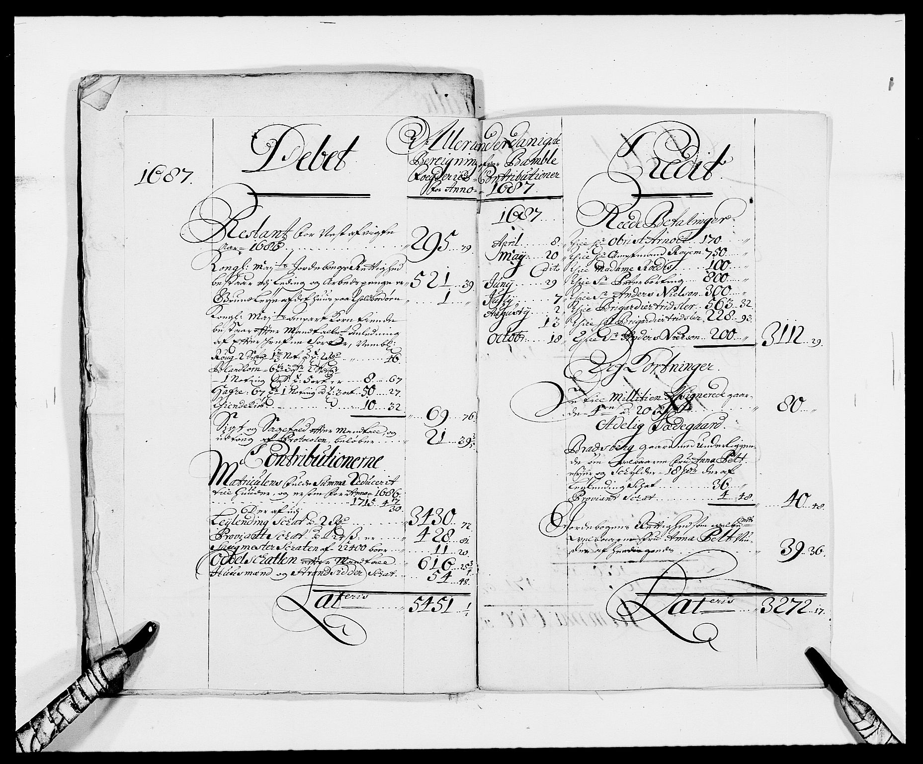 Rentekammeret inntil 1814, Reviderte regnskaper, Fogderegnskap, AV/RA-EA-4092/R34/L2048: Fogderegnskap Bamble, 1685-1687, p. 19