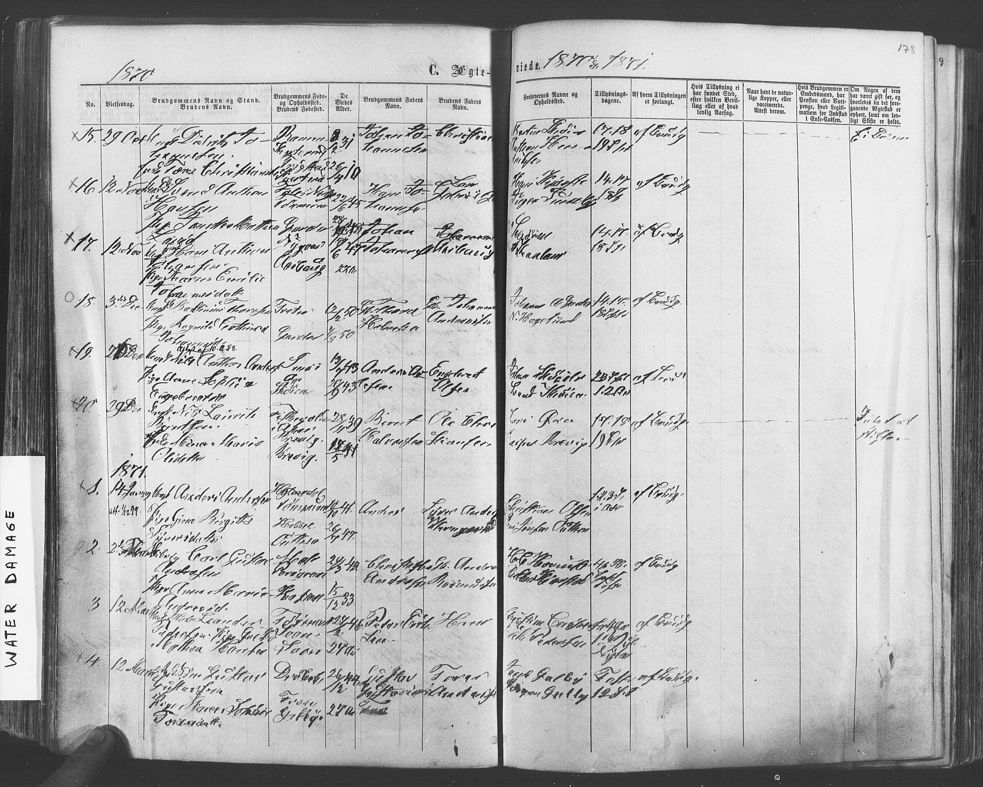 Vestby prestekontor Kirkebøker, AV/SAO-A-10893/F/Fa/L0008: Parish register (official) no. I 8, 1863-1877, p. 178