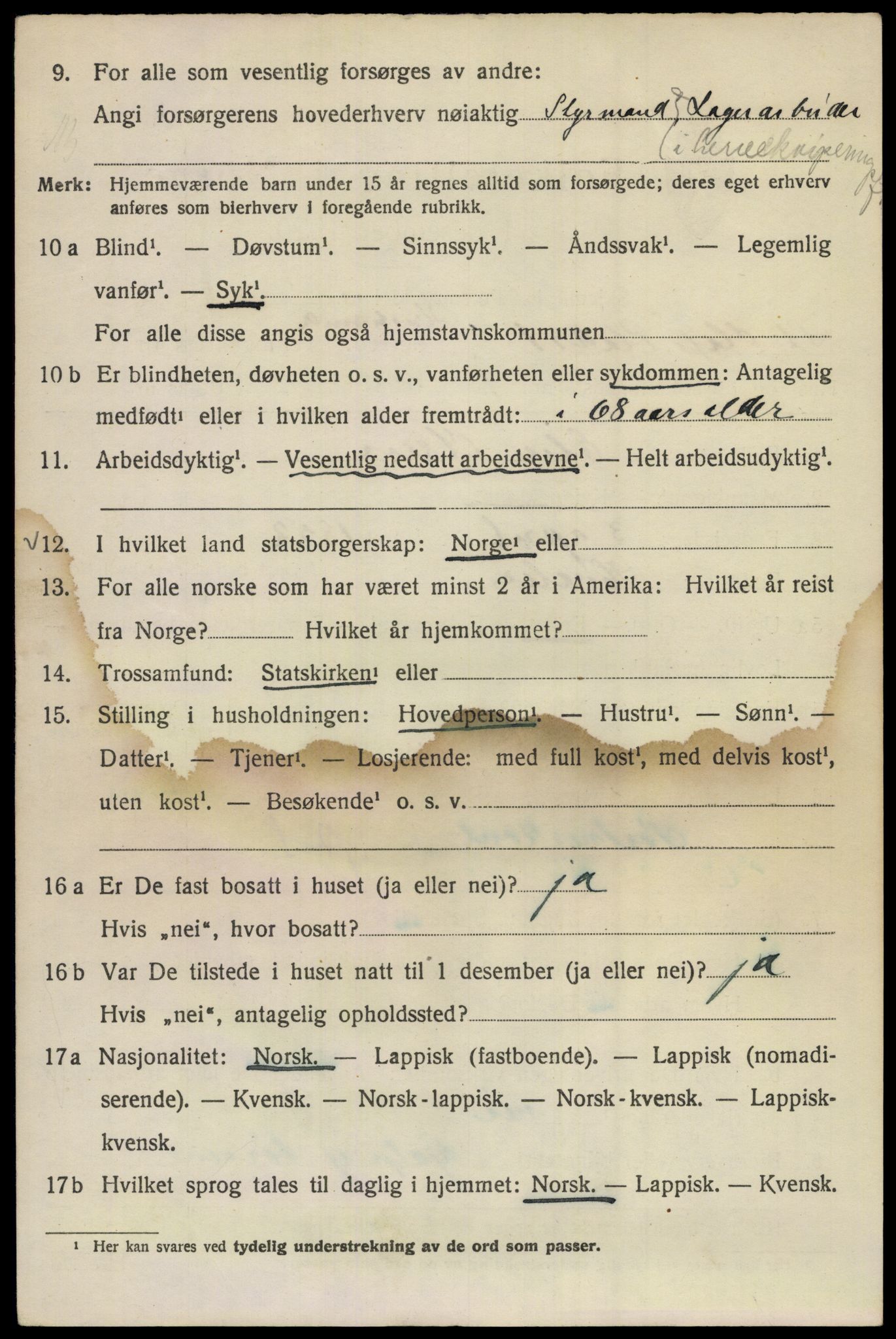 SAO, 1920 census for Kristiania, 1920, p. 535744