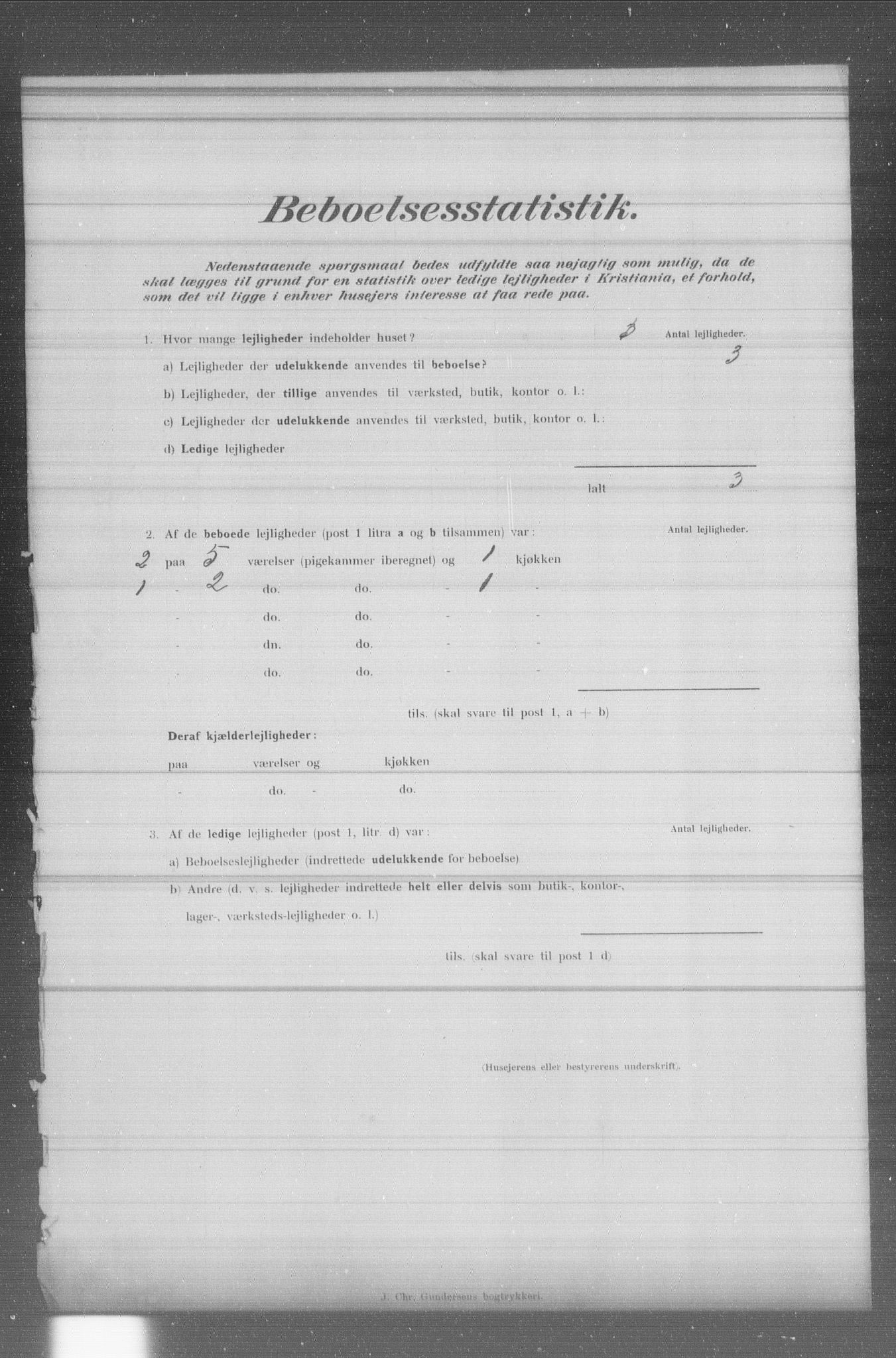 OBA, Municipal Census 1902 for Kristiania, 1902, p. 3293