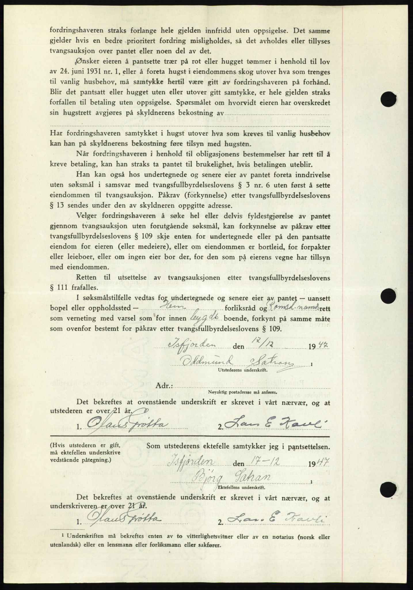 Romsdal sorenskriveri, AV/SAT-A-4149/1/2/2C: Mortgage book no. B3, 1946-1948, Diary no: : 870/1948