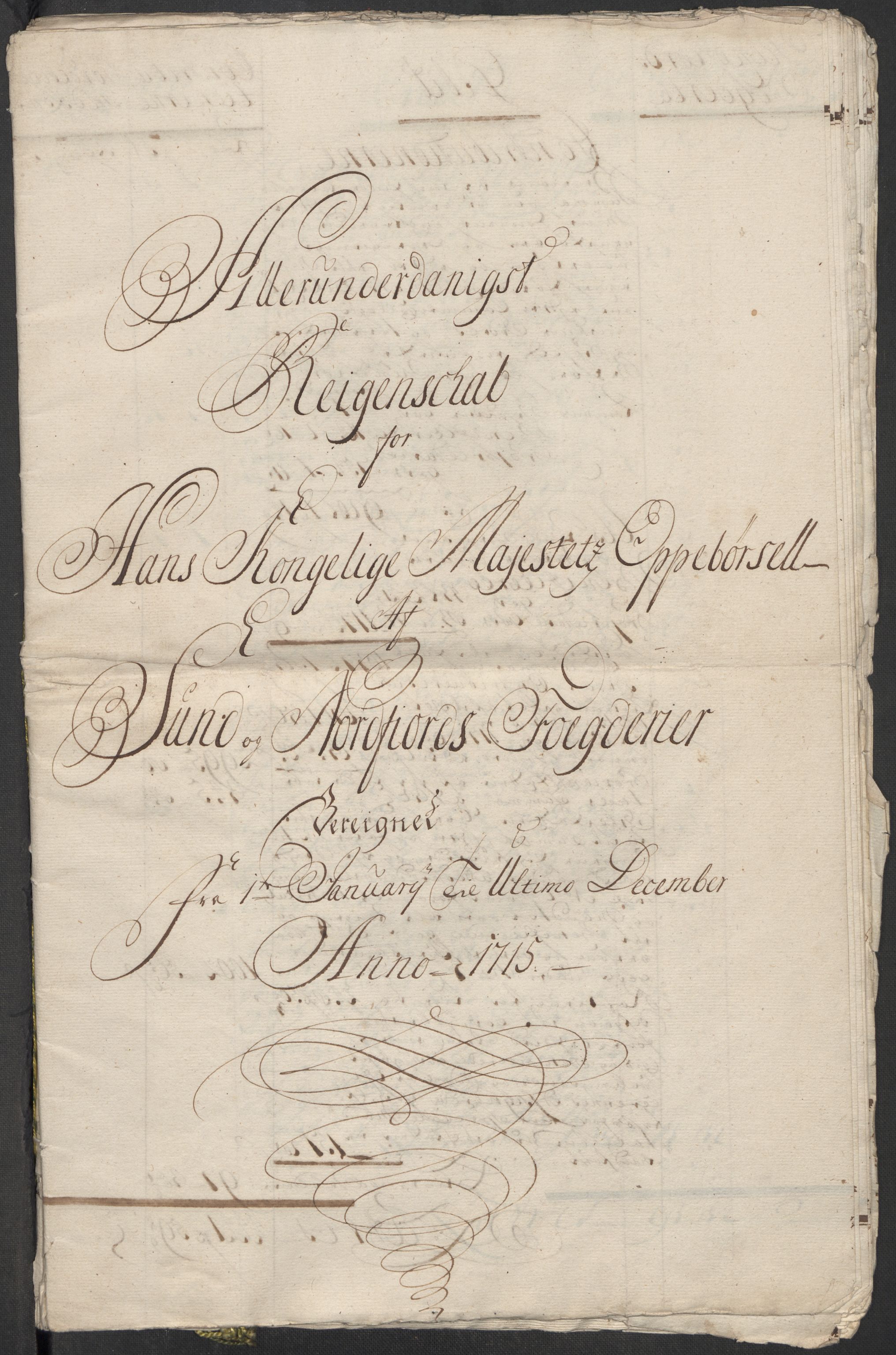 Rentekammeret inntil 1814, Reviderte regnskaper, Fogderegnskap, RA/EA-4092/R53/L3439: Fogderegnskap Sunn- og Nordfjord, 1715, p. 3