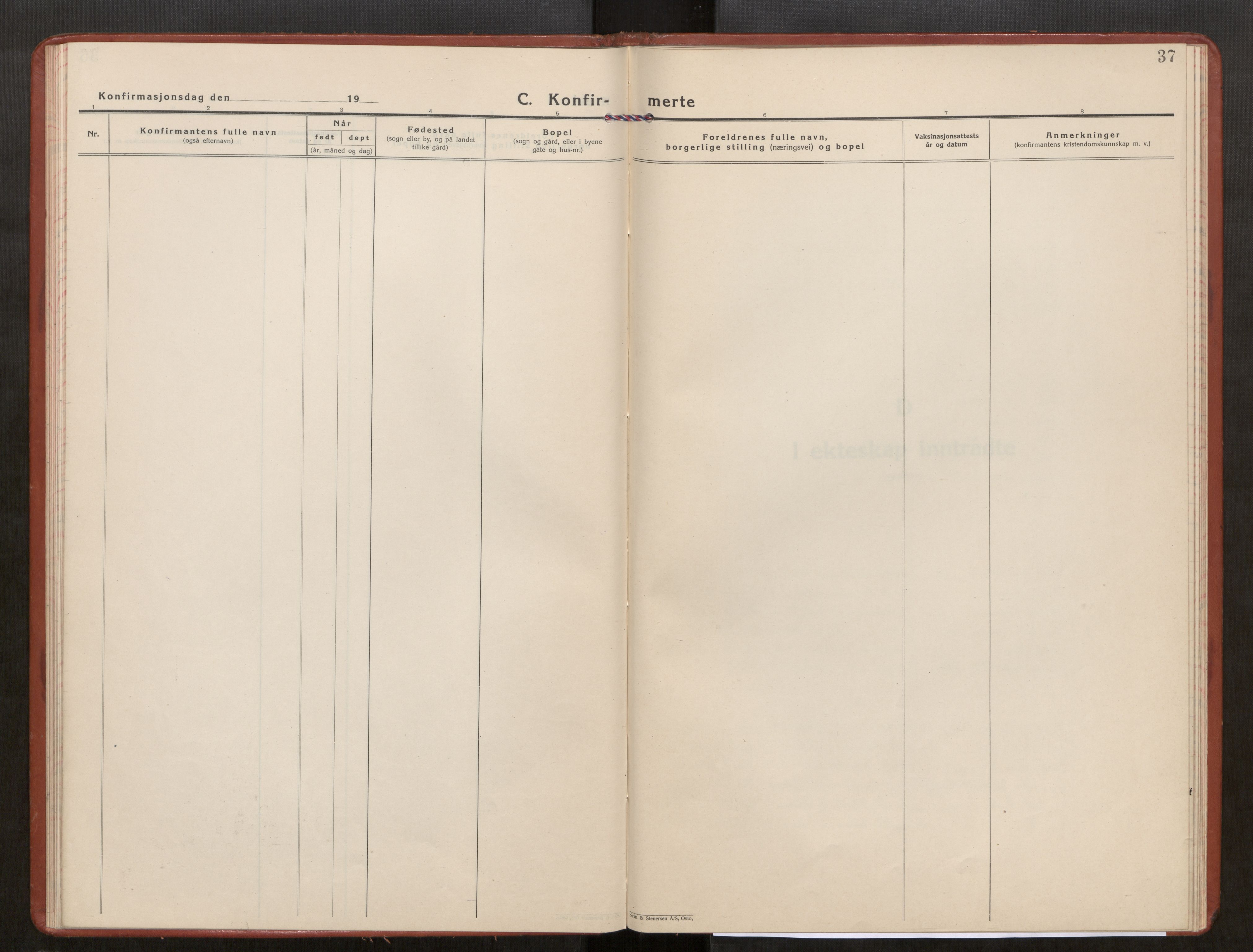 Kolvereid sokneprestkontor, SAT/A-1171/H/Ha/Haa/L0003: Parish register (official) no. 3, 1927-1935, p. 37