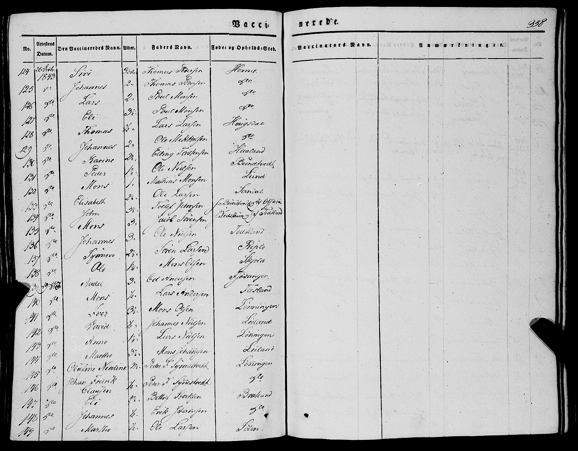 Fana Sokneprestembete, AV/SAB-A-75101/H/Haa/Haaa/L0008: Parish register (official) no. A 8, 1829-1851, p. 358