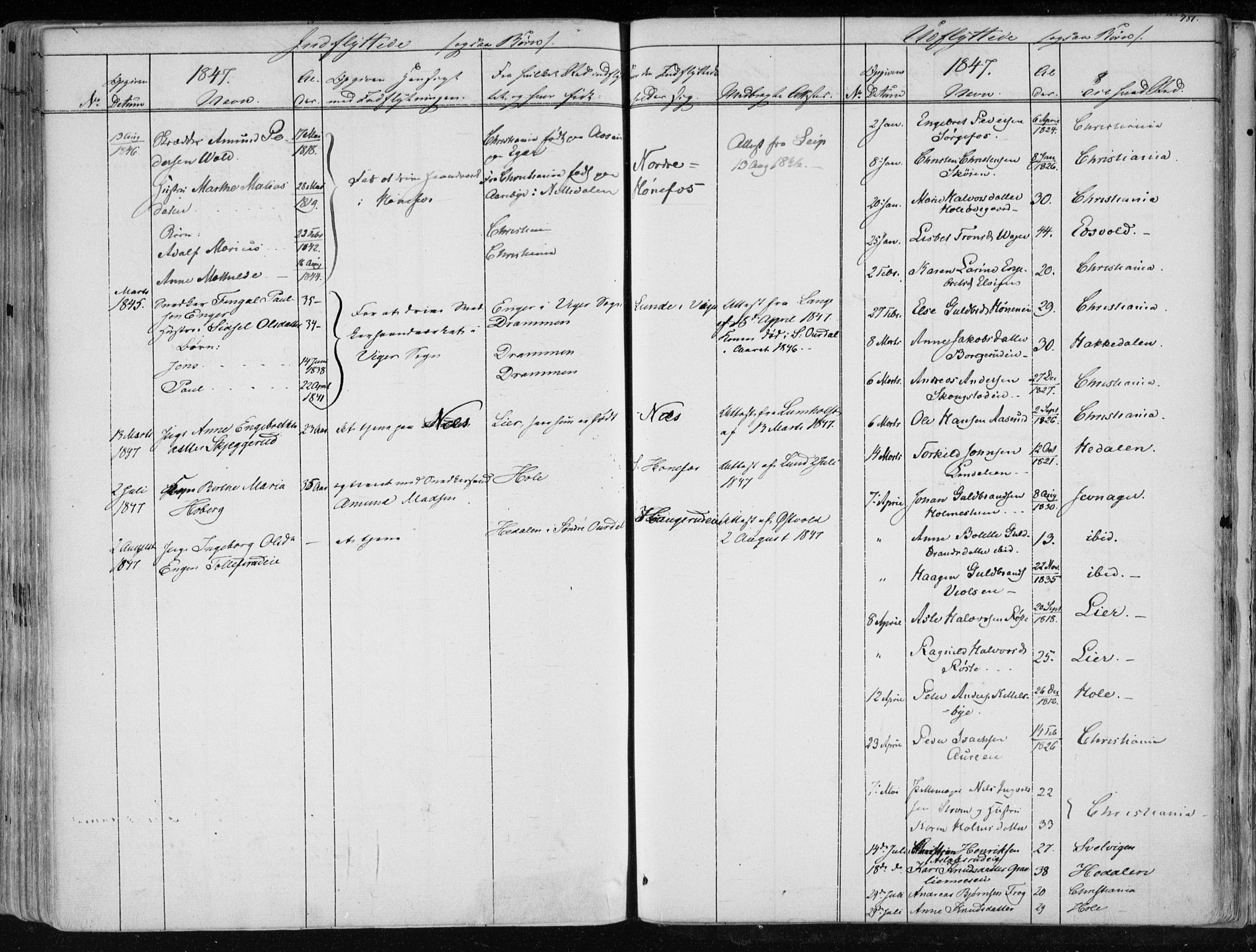 Norderhov kirkebøker, SAKO/A-237/F/Fa/L0010: Parish register (official) no. 10, 1837-1847, p. 481