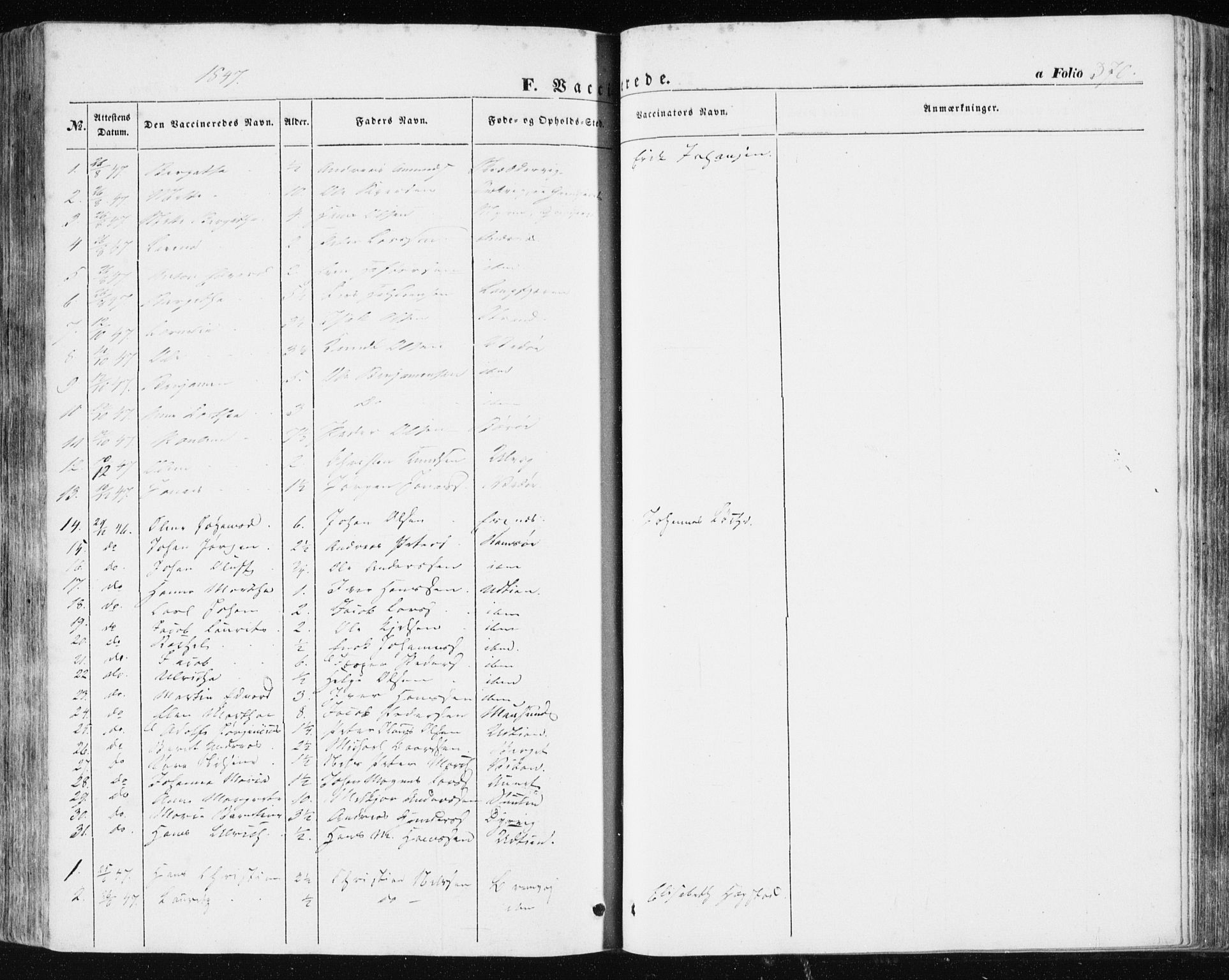 Ministerialprotokoller, klokkerbøker og fødselsregistre - Sør-Trøndelag, SAT/A-1456/634/L0529: Parish register (official) no. 634A05, 1843-1851, p. 370