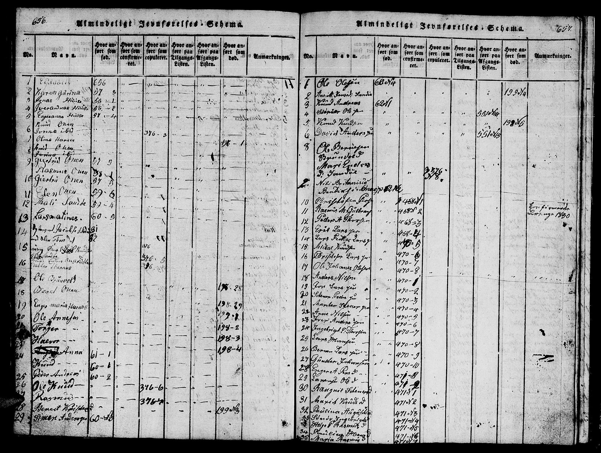 Ministerialprotokoller, klokkerbøker og fødselsregistre - Møre og Romsdal, AV/SAT-A-1454/561/L0731: Parish register (copy) no. 561C01, 1817-1867, p. 656-657