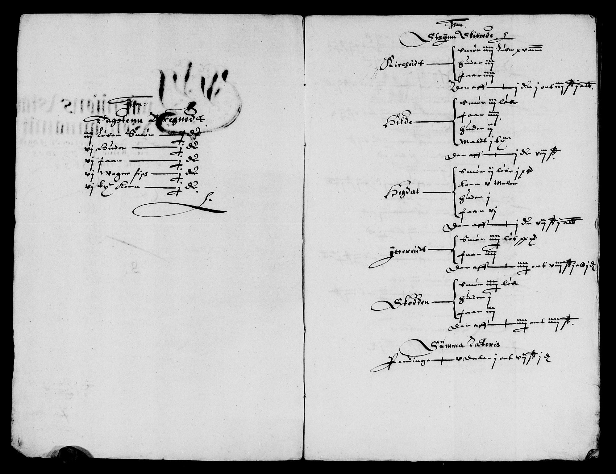 Rentekammeret inntil 1814, Reviderte regnskaper, Lensregnskaper, AV/RA-EA-5023/R/Rb/Rbt/L0066: Bergenhus len, 1633-1635