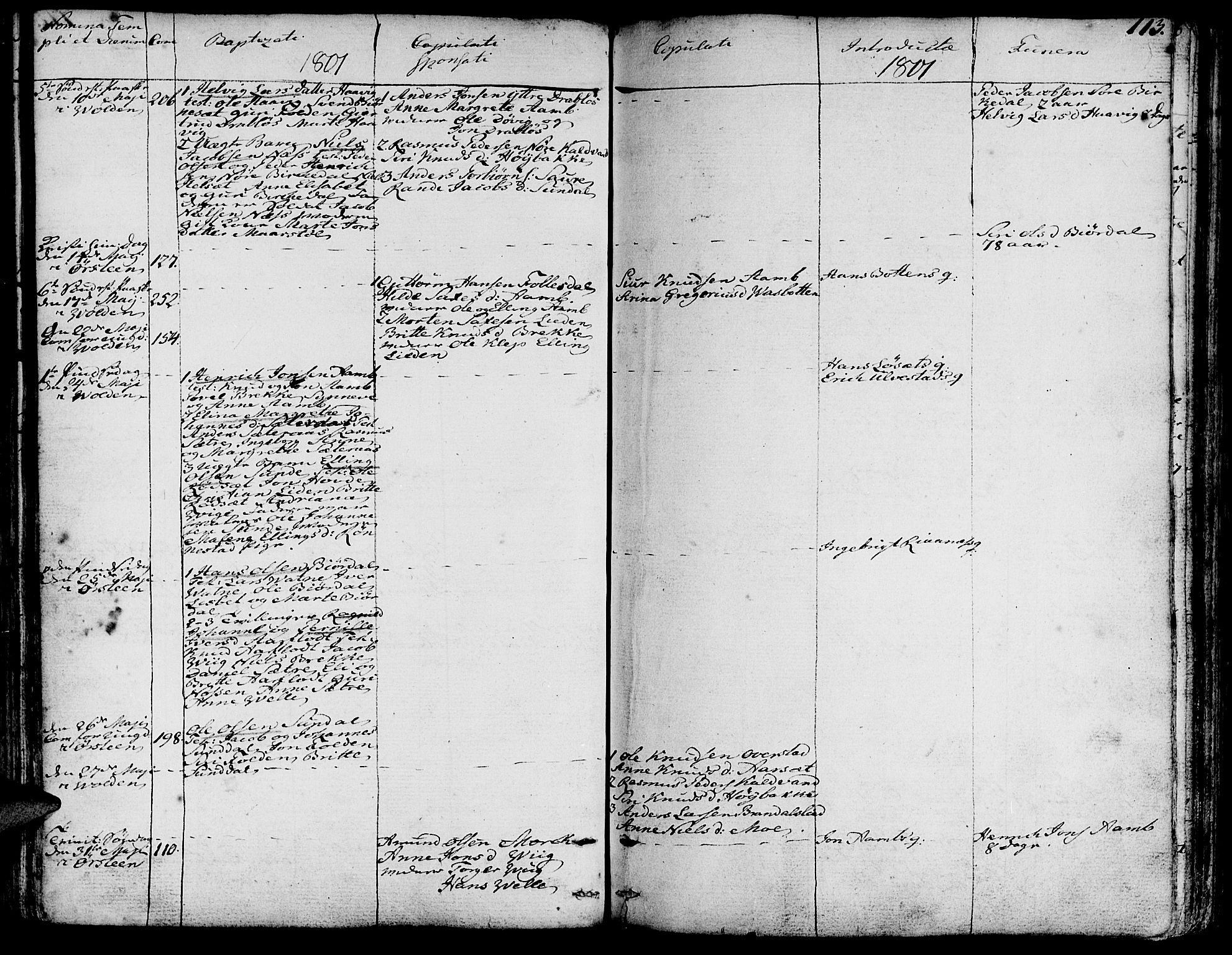 Ministerialprotokoller, klokkerbøker og fødselsregistre - Møre og Romsdal, SAT/A-1454/511/L0137: Parish register (official) no. 511A04, 1787-1816, p. 113