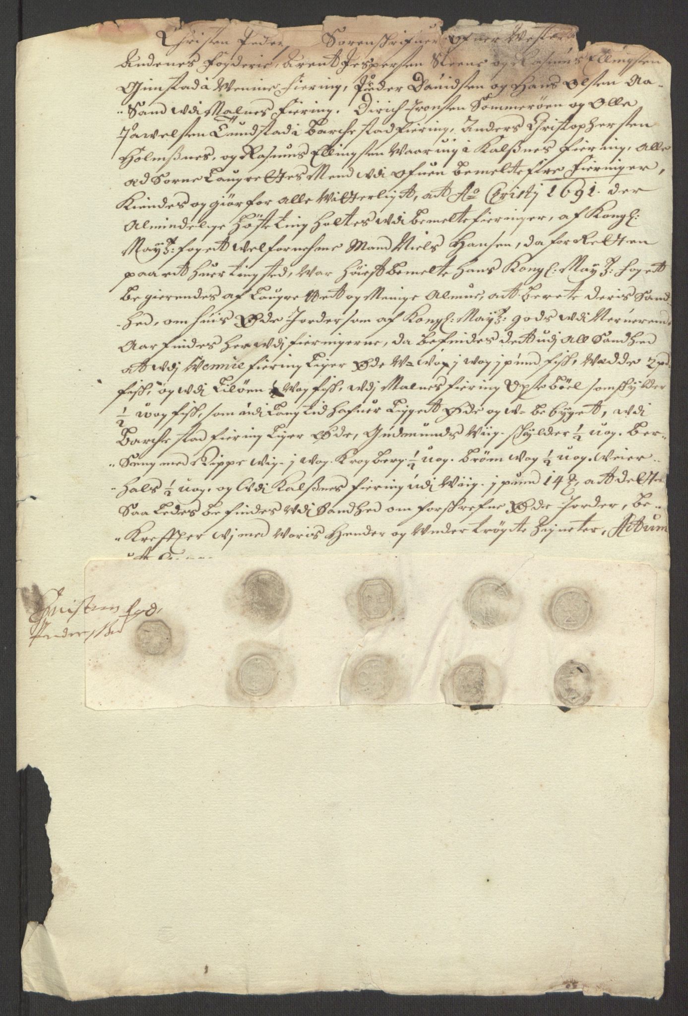 Rentekammeret inntil 1814, Reviderte regnskaper, Fogderegnskap, AV/RA-EA-4092/R67/L4676: Fogderegnskap Vesterålen, Andenes og Lofoten, 1691-1693, p. 80