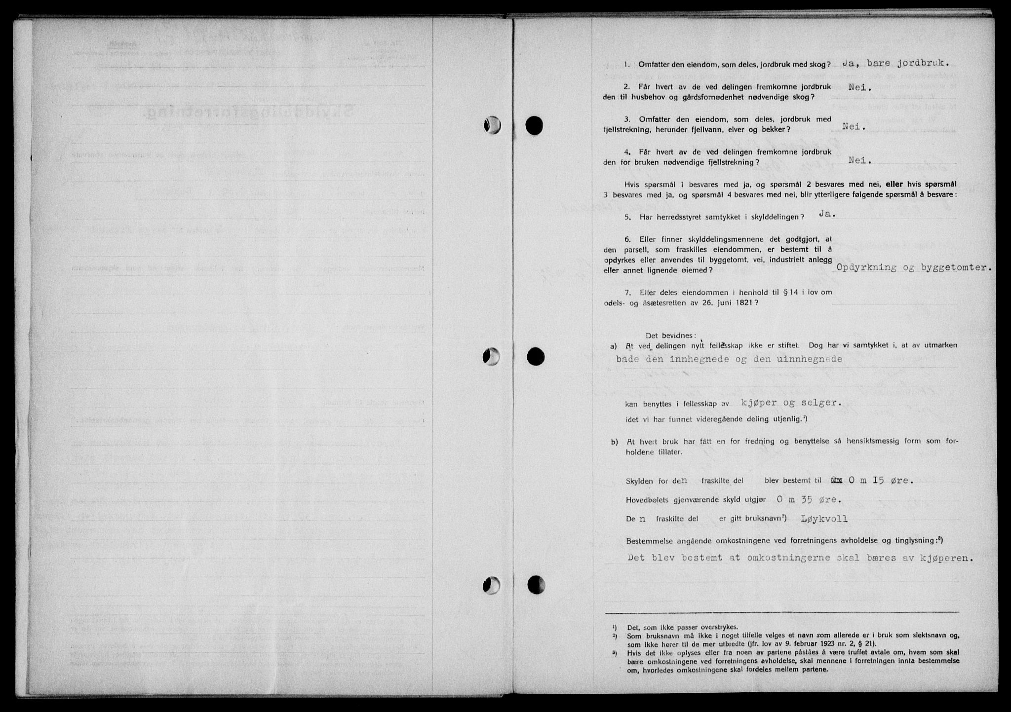 Lofoten sorenskriveri, SAT/A-0017/1/2/2C/L0003a: Mortgage book no. 3a, 1937-1938, Diary no: : 2319/1937