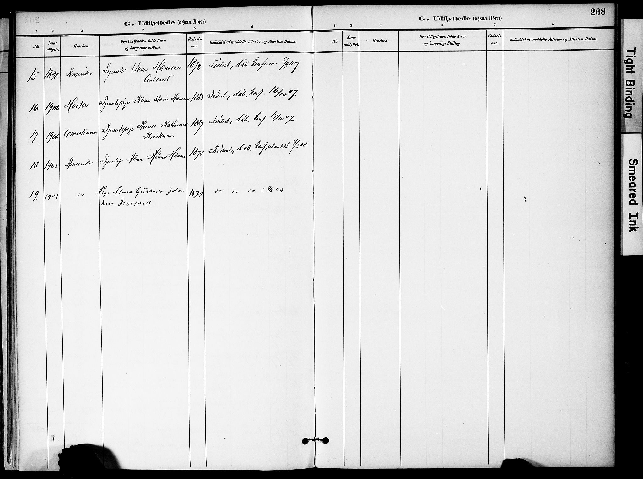 Hurum kirkebøker, AV/SAKO-A-229/F/Fa/L0015: Parish register (official) no. 15, 1896-1908, p. 268