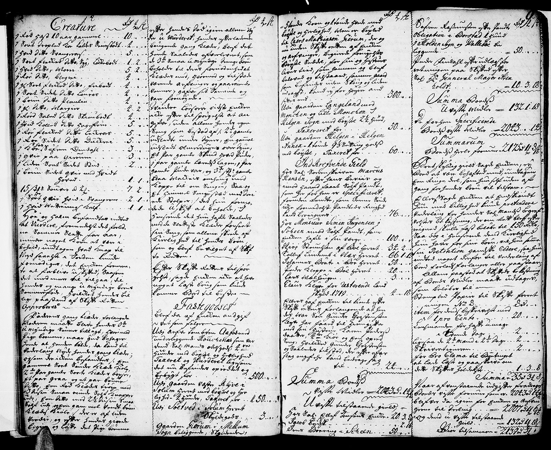 Nedre Telemark sorenskriveri, AV/SAKO-A-135/H/Hb/Hba/L0008: Skifteprotokoll, 1720-1727, p. 8b-9a