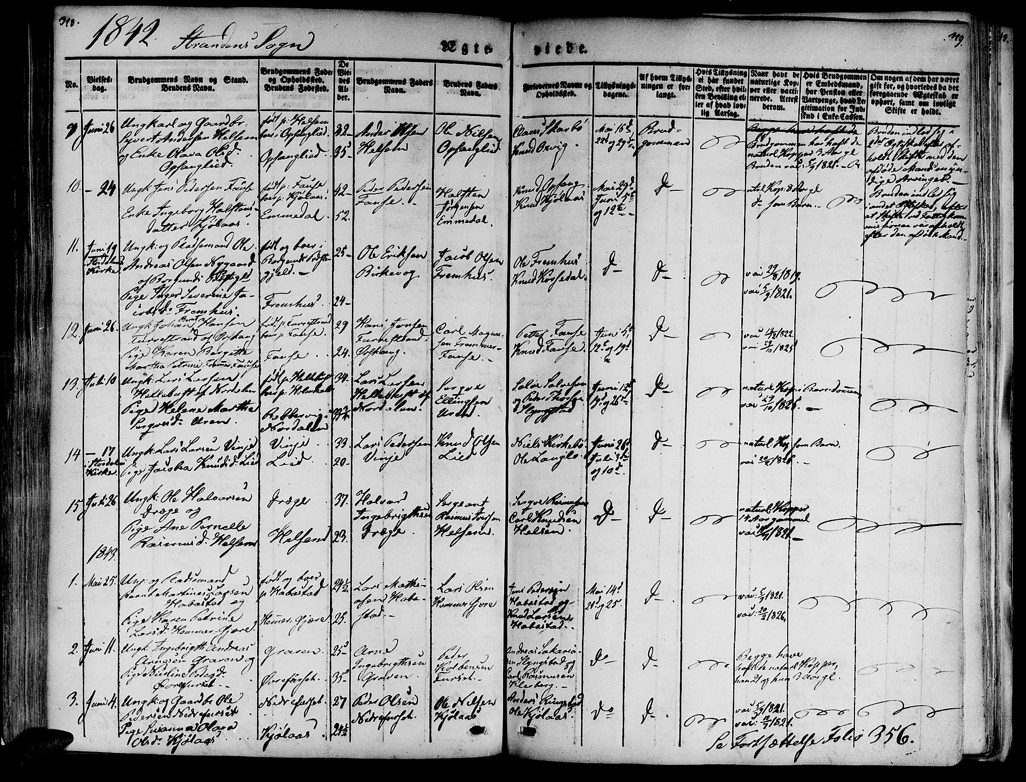 Ministerialprotokoller, klokkerbøker og fødselsregistre - Møre og Romsdal, AV/SAT-A-1454/520/L0274: Parish register (official) no. 520A04, 1827-1864, p. 328-329