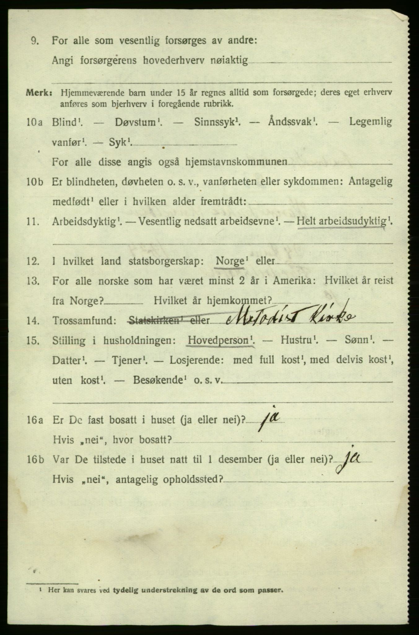 SAO, 1920 census for Fredrikshald, 1920, p. 19748