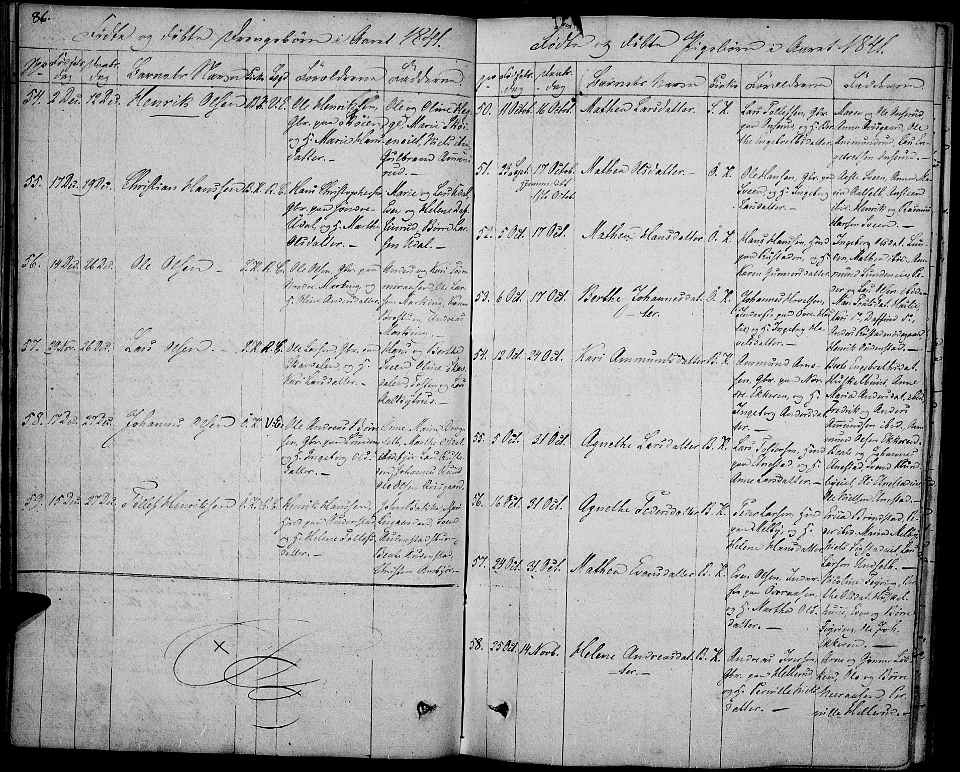 Biri prestekontor, SAH/PREST-096/H/Ha/Haa/L0004: Parish register (official) no. 4, 1829-1842, p. 86