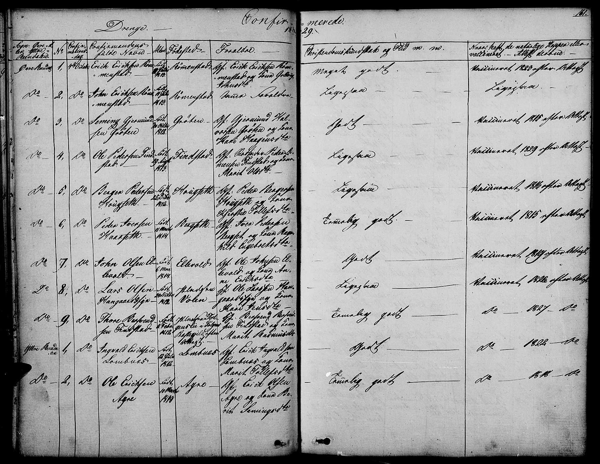 Rendalen prestekontor, SAH/PREST-054/H/Ha/Haa/L0004: Parish register (official) no. 4, 1829-1852, p. 161
