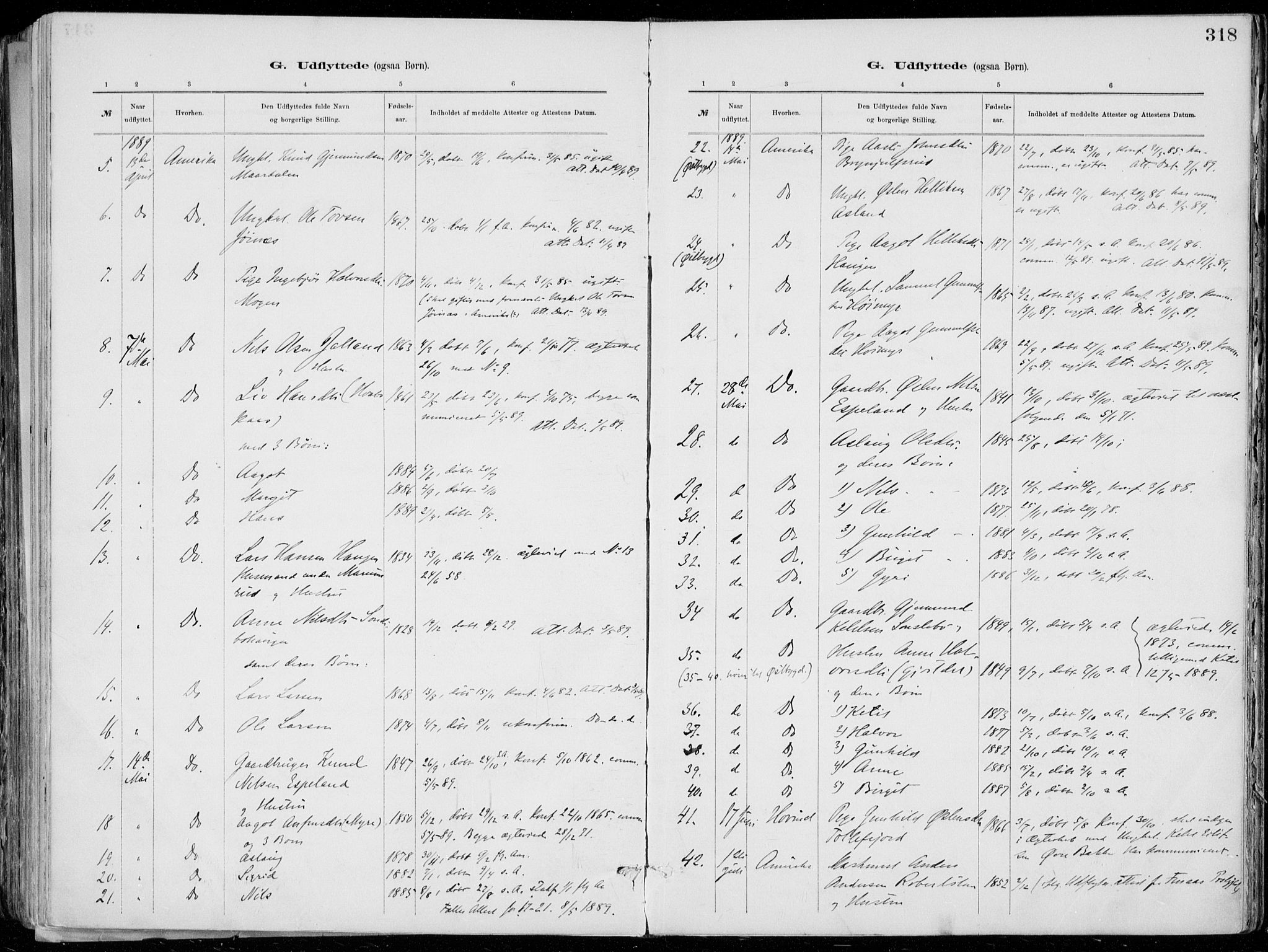 Tinn kirkebøker, AV/SAKO-A-308/F/Fa/L0007: Parish register (official) no. I 7, 1878-1922, p. 318