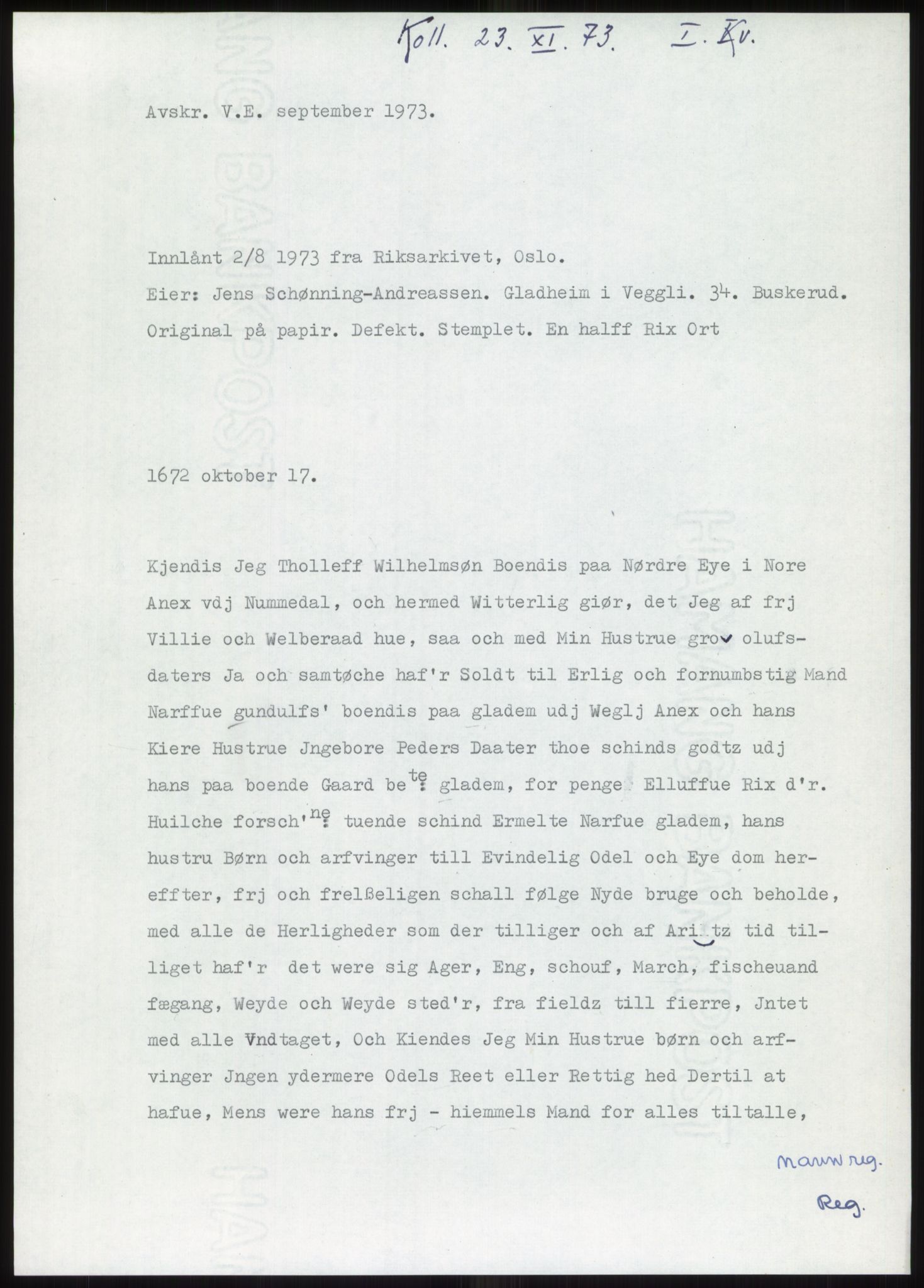 Samlinger til kildeutgivelse, Diplomavskriftsamlingen, RA/EA-4053/H/Ha, p. 180