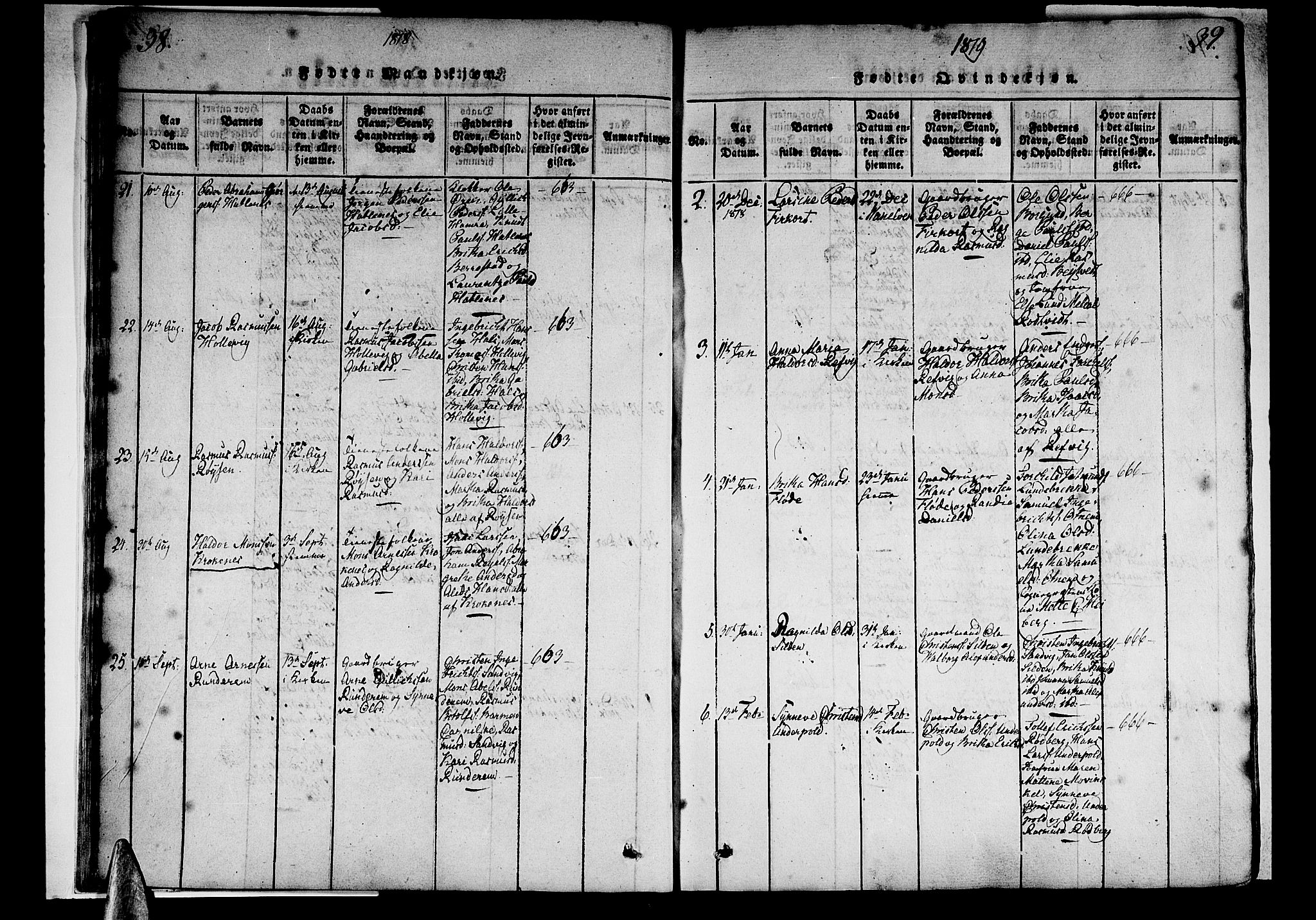 Selje sokneprestembete, AV/SAB-A-99938/H/Ha/Haa/Haaa: Parish register (official) no. A 8, 1816-1828, p. 38-39