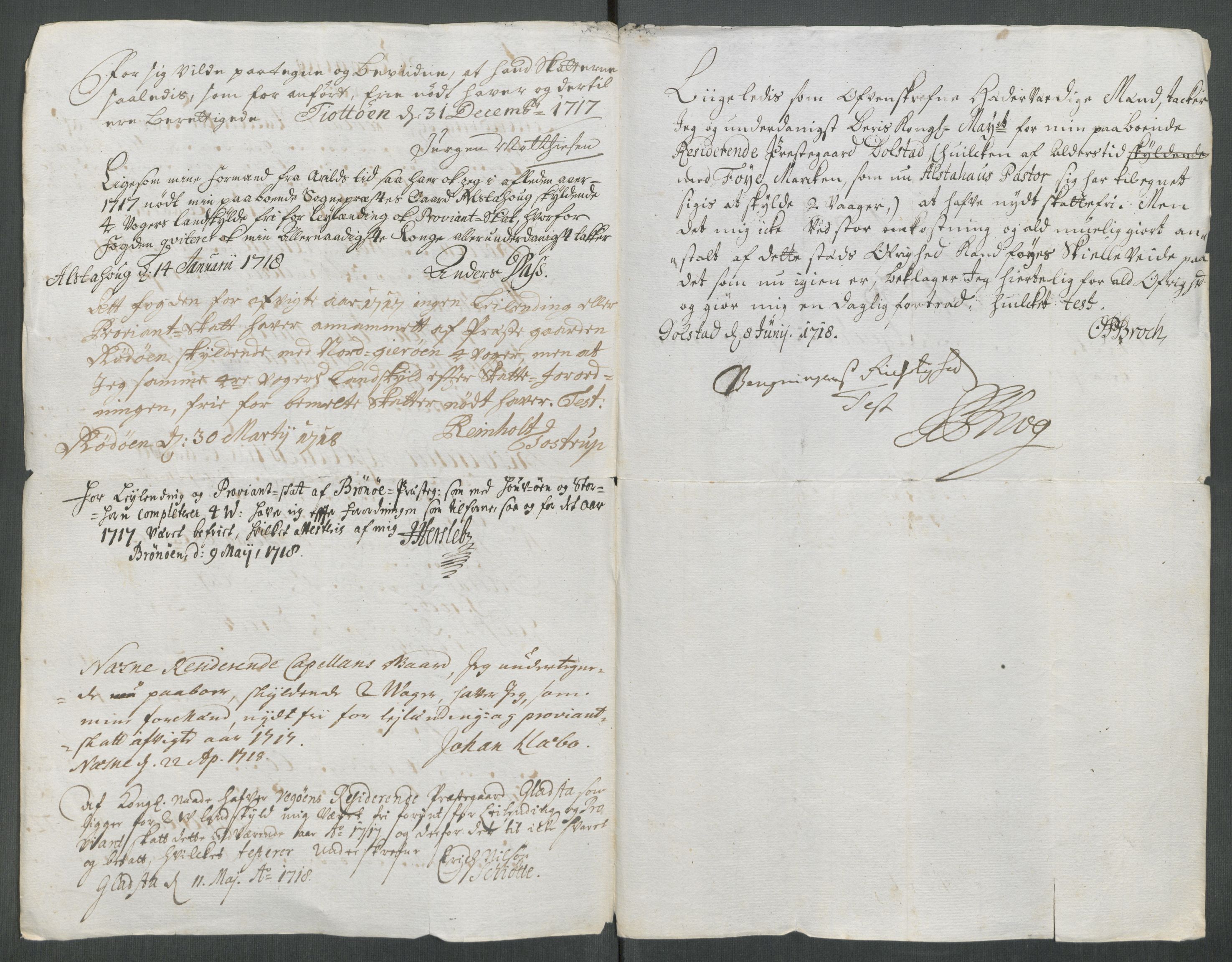 Rentekammeret inntil 1814, Reviderte regnskaper, Fogderegnskap, AV/RA-EA-4092/R65/L4515: Fogderegnskap Helgeland, 1717, p. 294