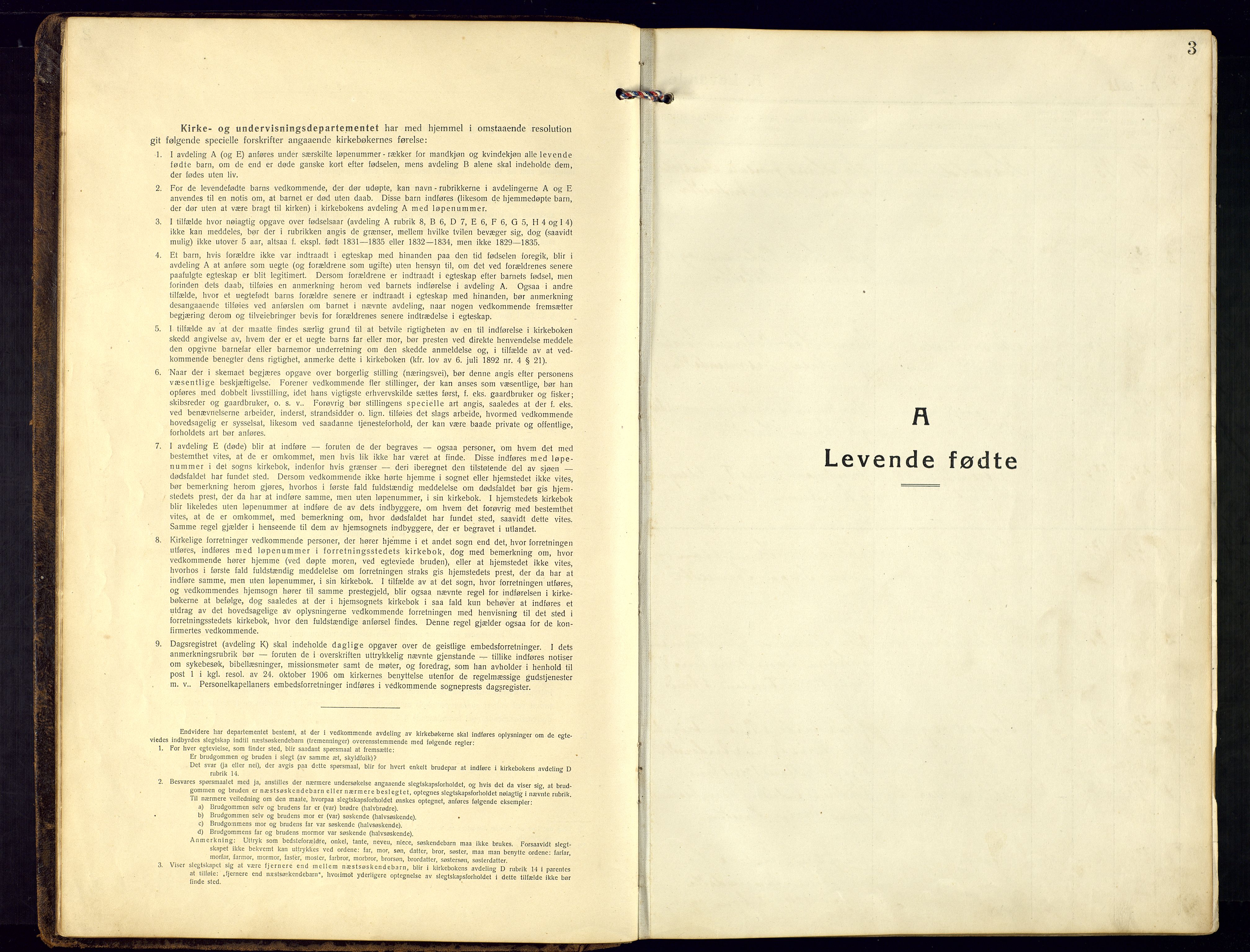 Bjelland sokneprestkontor, SAK/1111-0005/F/Fb/Fbb/L0006: Parish register (copy) no. B-6, 1918-1946, p. 3