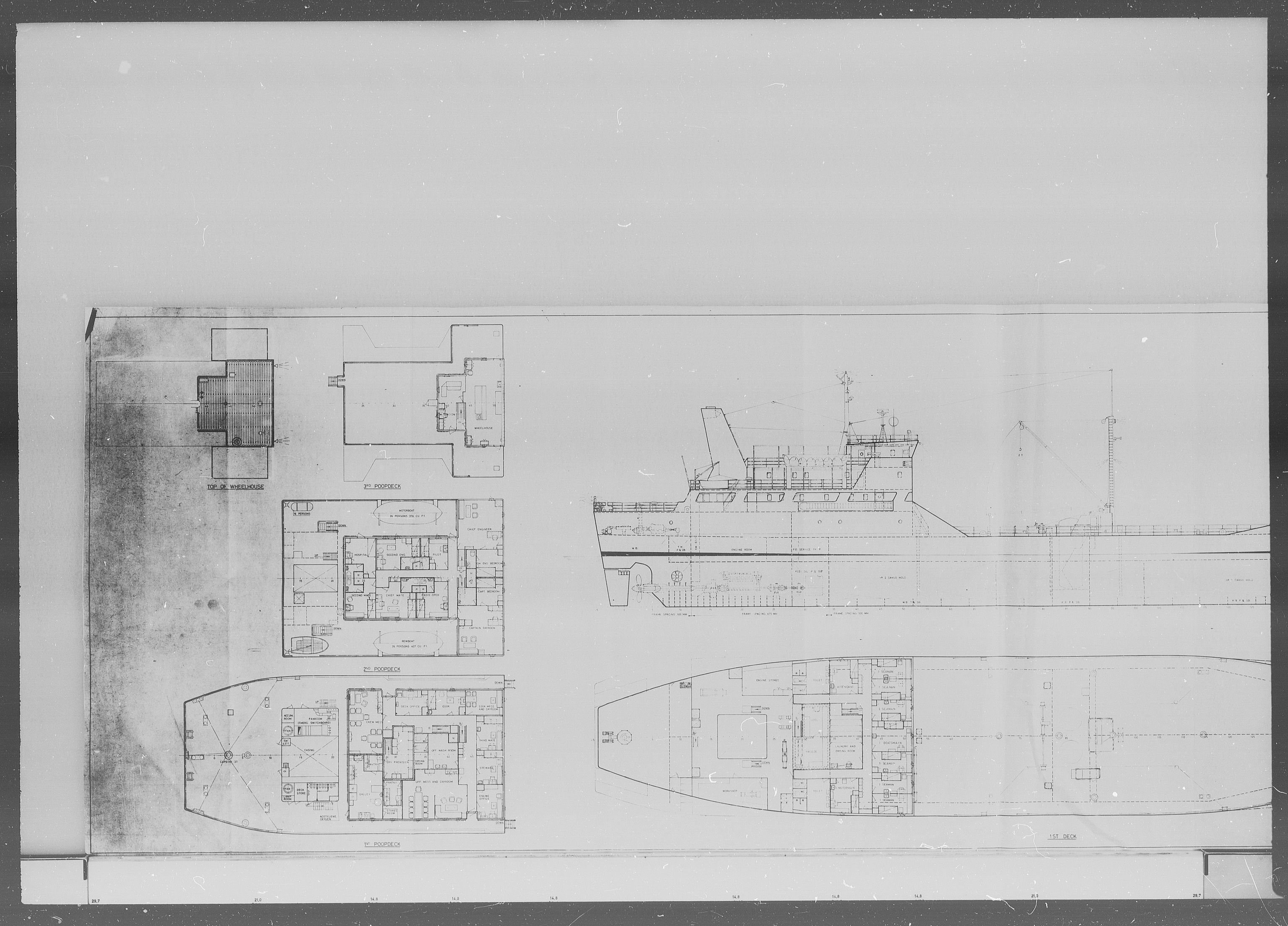 Kristiansand Mekaniske Verksted, SAK/D/0612/G/Ga/L0008: 36 mm mikrofilmruller, reprofoto av skipstegninger, byggenr. 222-229, p. 2
