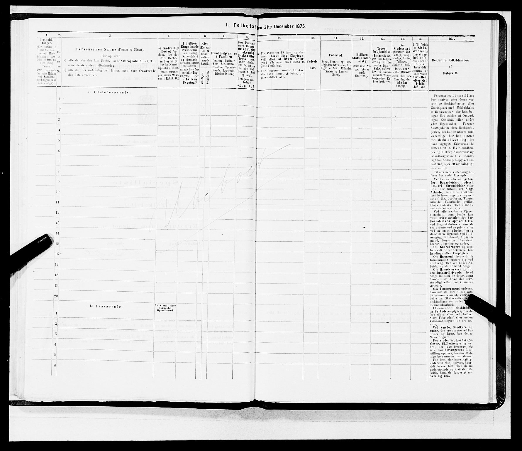 SAB, 1875 census for 1301 Bergen, 1875, p. 461