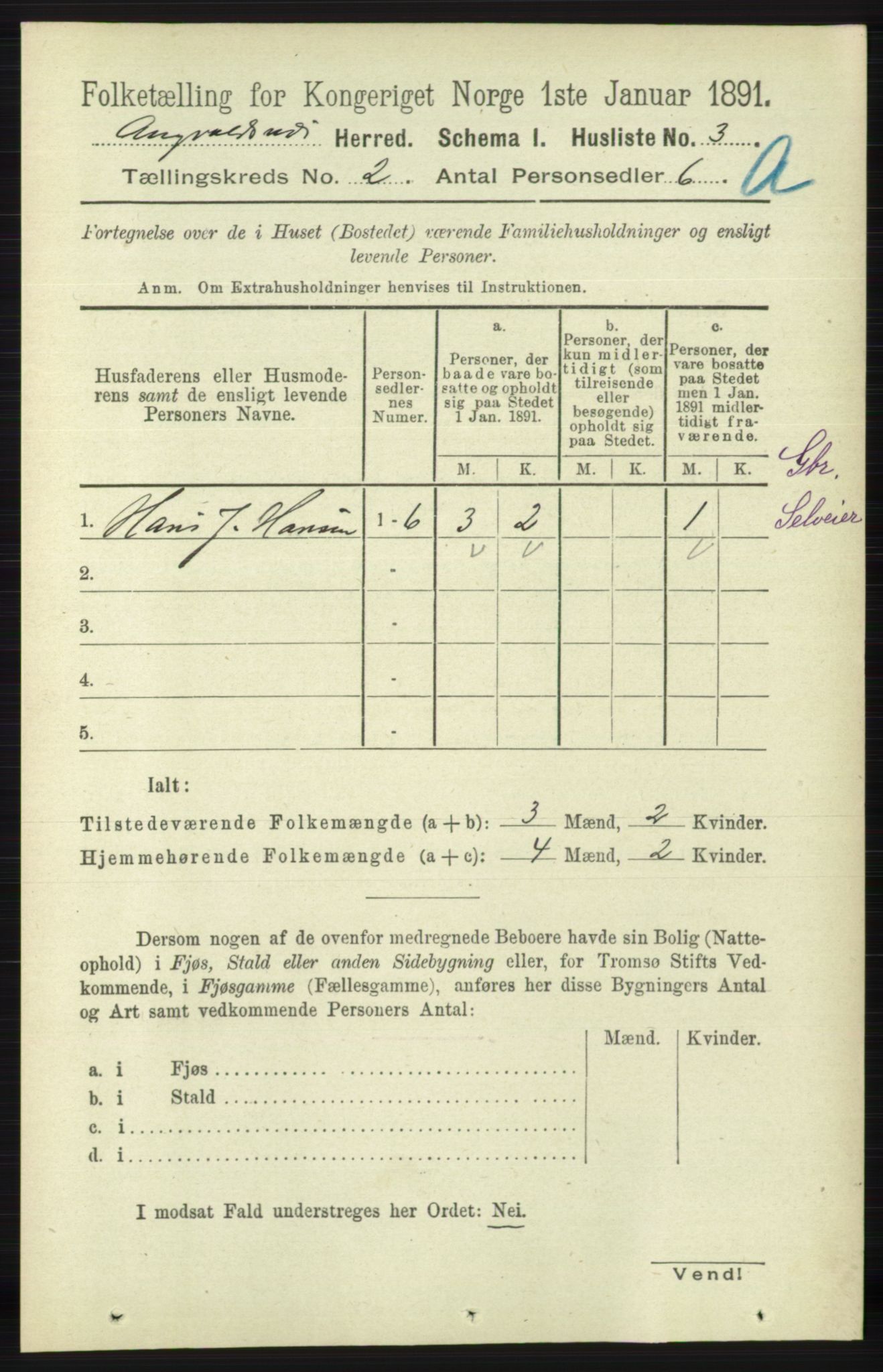 RA, 1891 census for 1147 Avaldsnes, 1891, p. 798