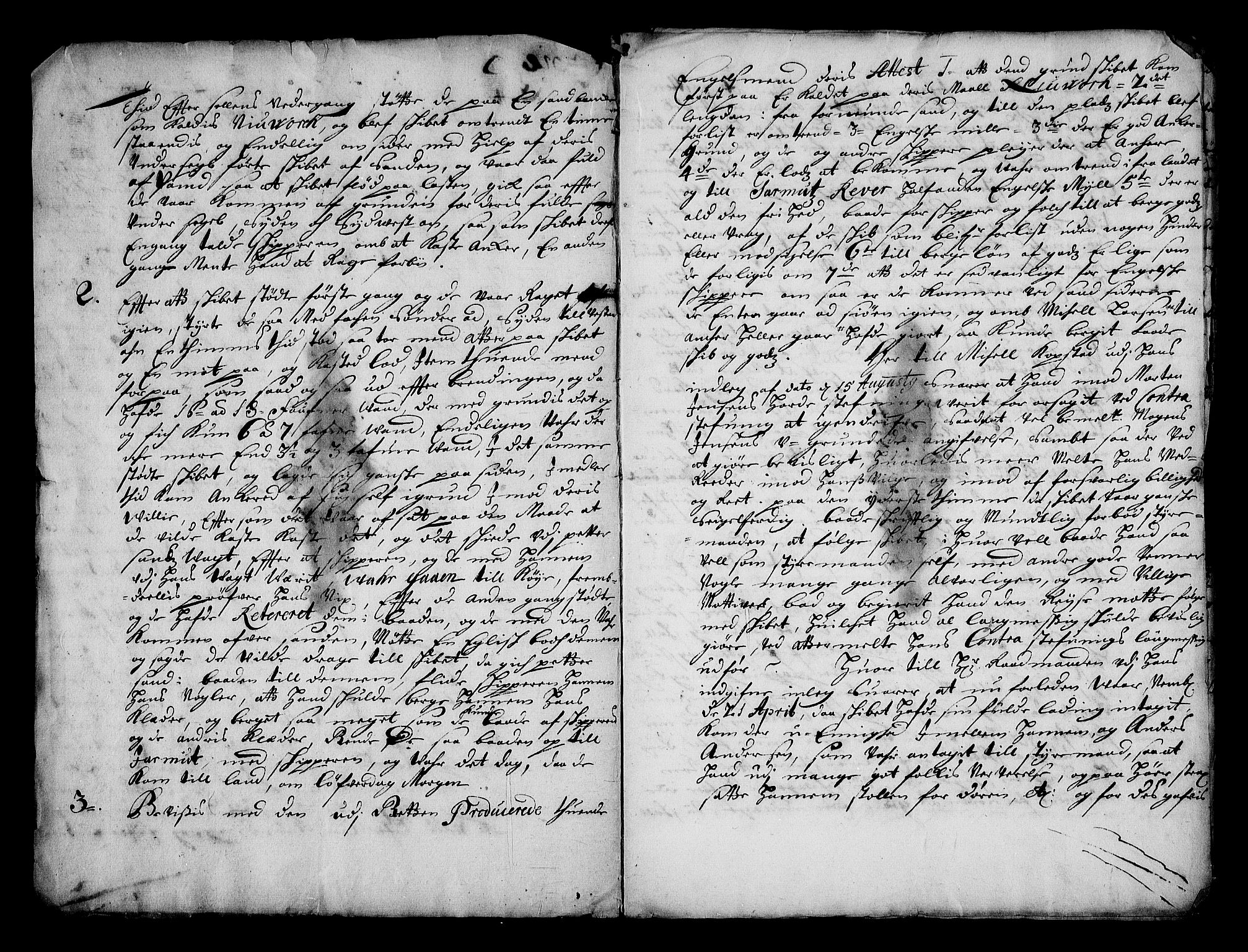 Stattholderembetet 1572-1771, RA/EA-2870/Af/L0002: Avskrifter av vedlegg til originale supplikker, nummerert i samsvar med supplikkbøkene, 1687-1689, p. 225