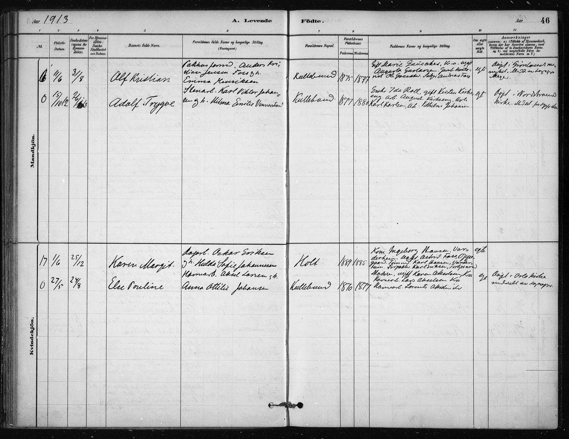 Nesodden prestekontor Kirkebøker, SAO/A-10013/F/Fb/L0001: Parish register (official) no. II 1, 1880-1915, p. 46