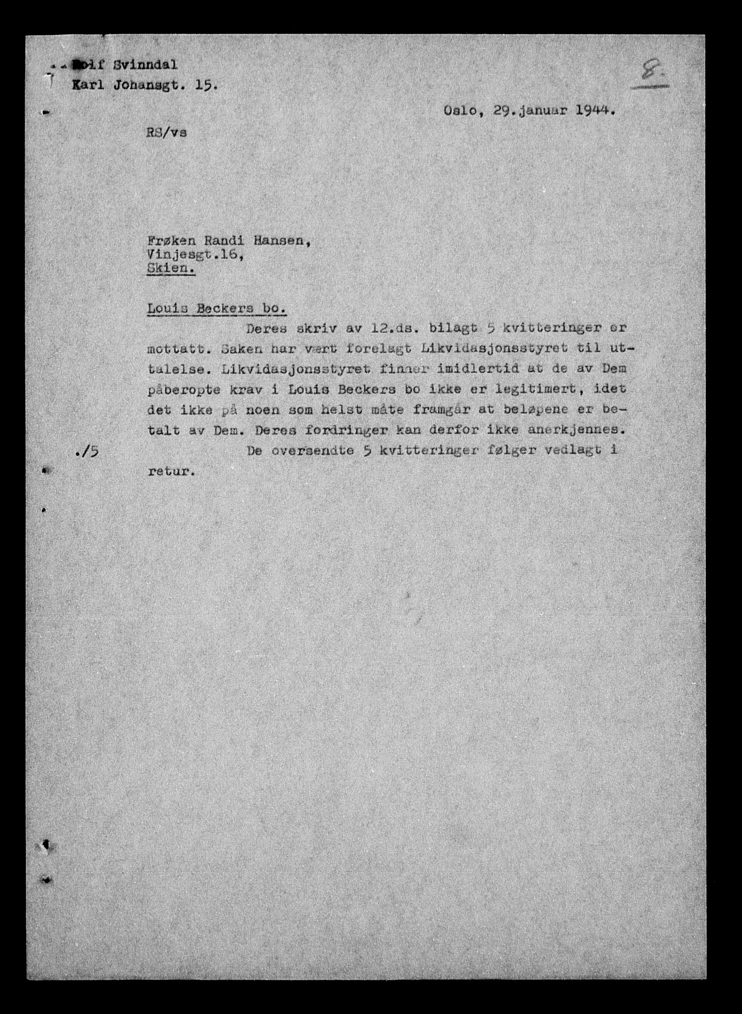 Justisdepartementet, Tilbakeføringskontoret for inndratte formuer, AV/RA-S-1564/H/Hc/Hcd/L0990: --, 1945-1947, p. 537