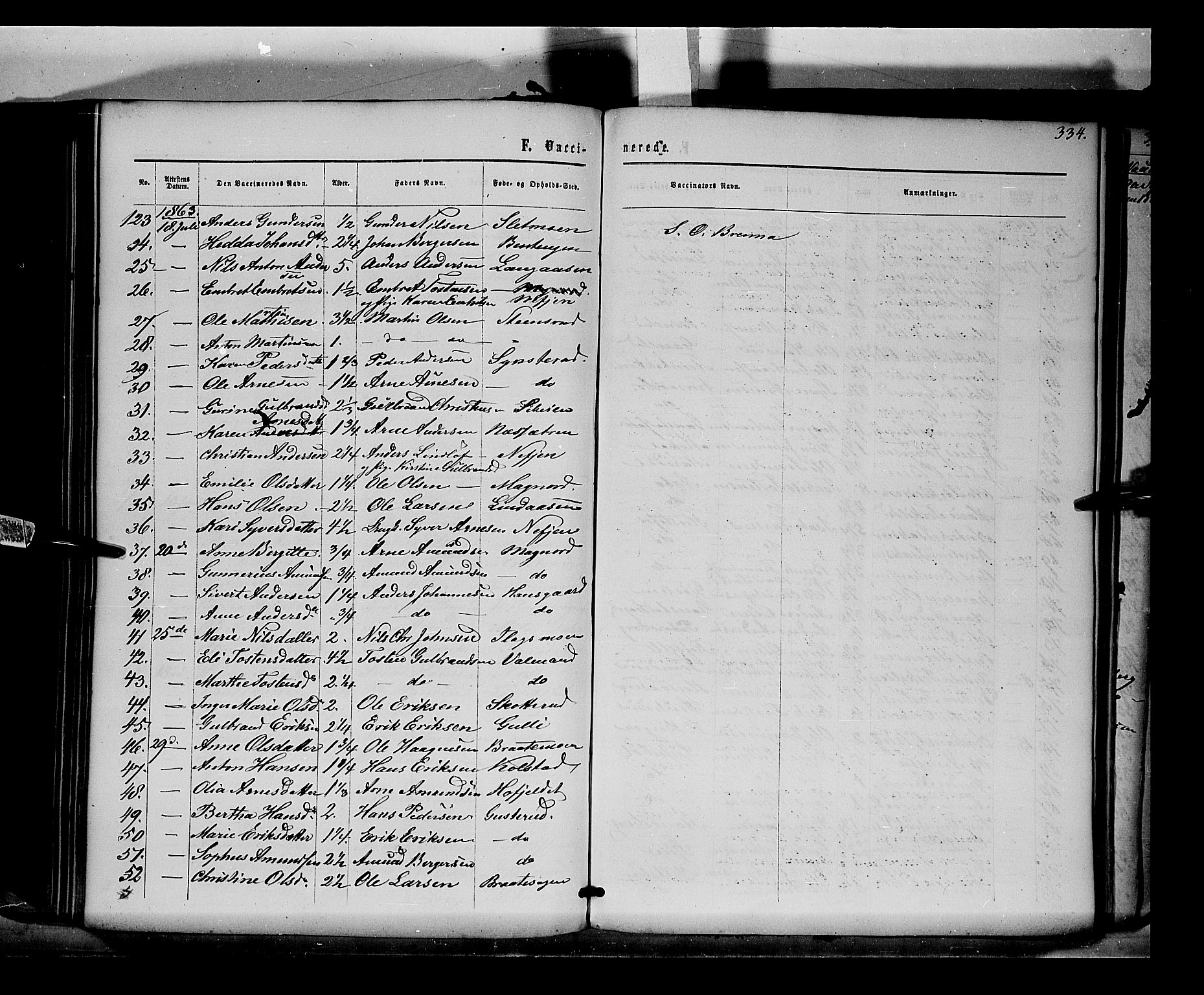 Eidskog prestekontor, AV/SAH-PREST-026/H/Ha/Haa/L0001: Parish register (official) no. 1, 1860-1867, p. 334