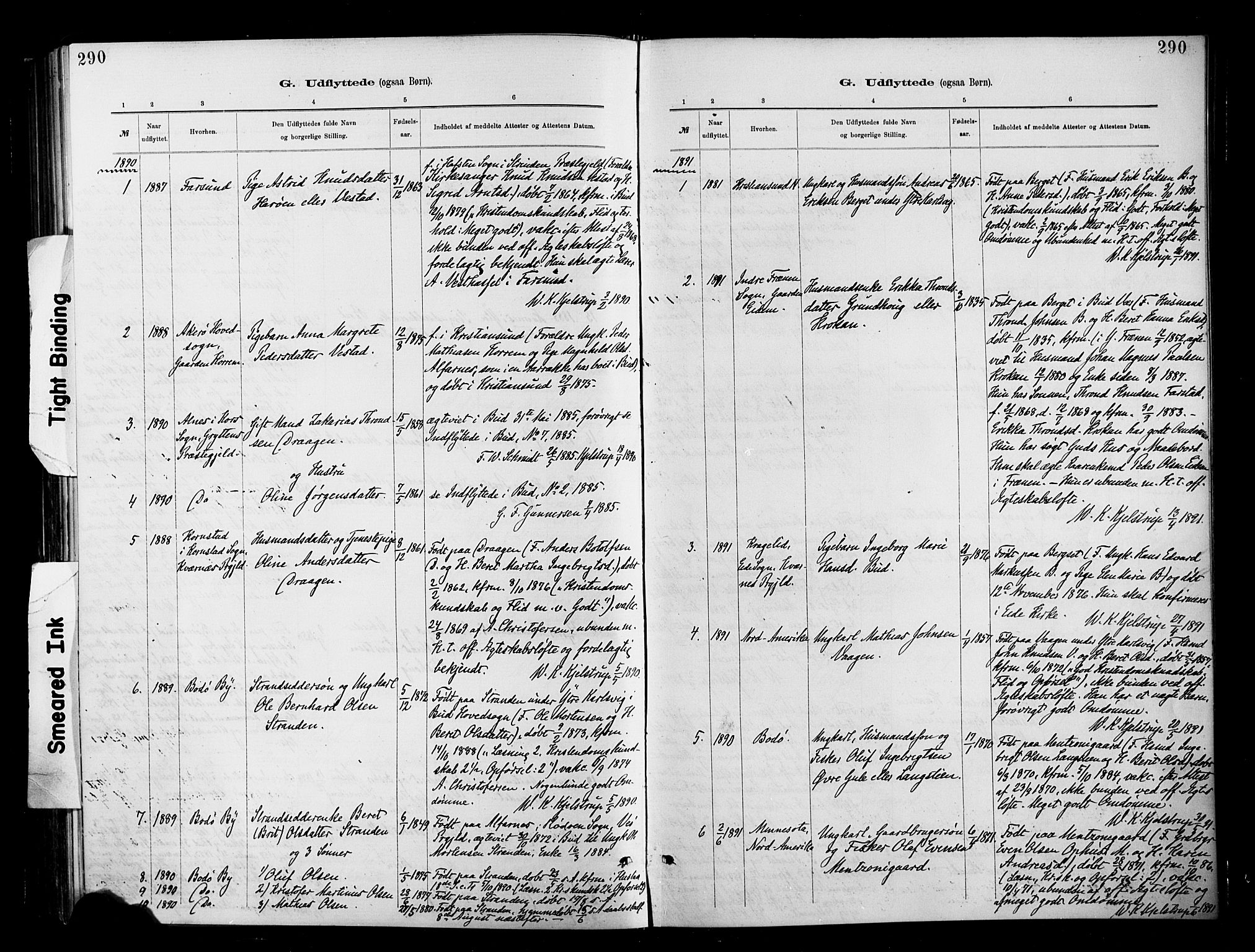 Ministerialprotokoller, klokkerbøker og fødselsregistre - Møre og Romsdal, SAT/A-1454/566/L0769: Parish register (official) no. 566A08, 1881-1903, p. 290