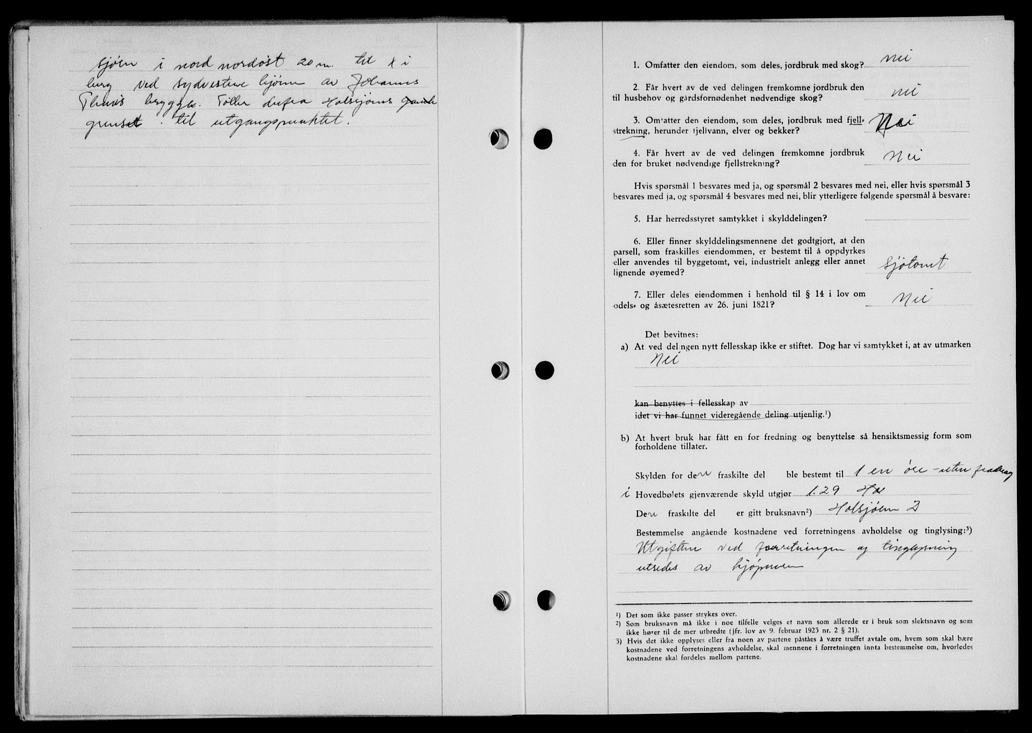 Lofoten sorenskriveri, SAT/A-0017/1/2/2C/L0010a: Mortgage book no. 10a, 1942-1943, Diary no: : 1438/1942