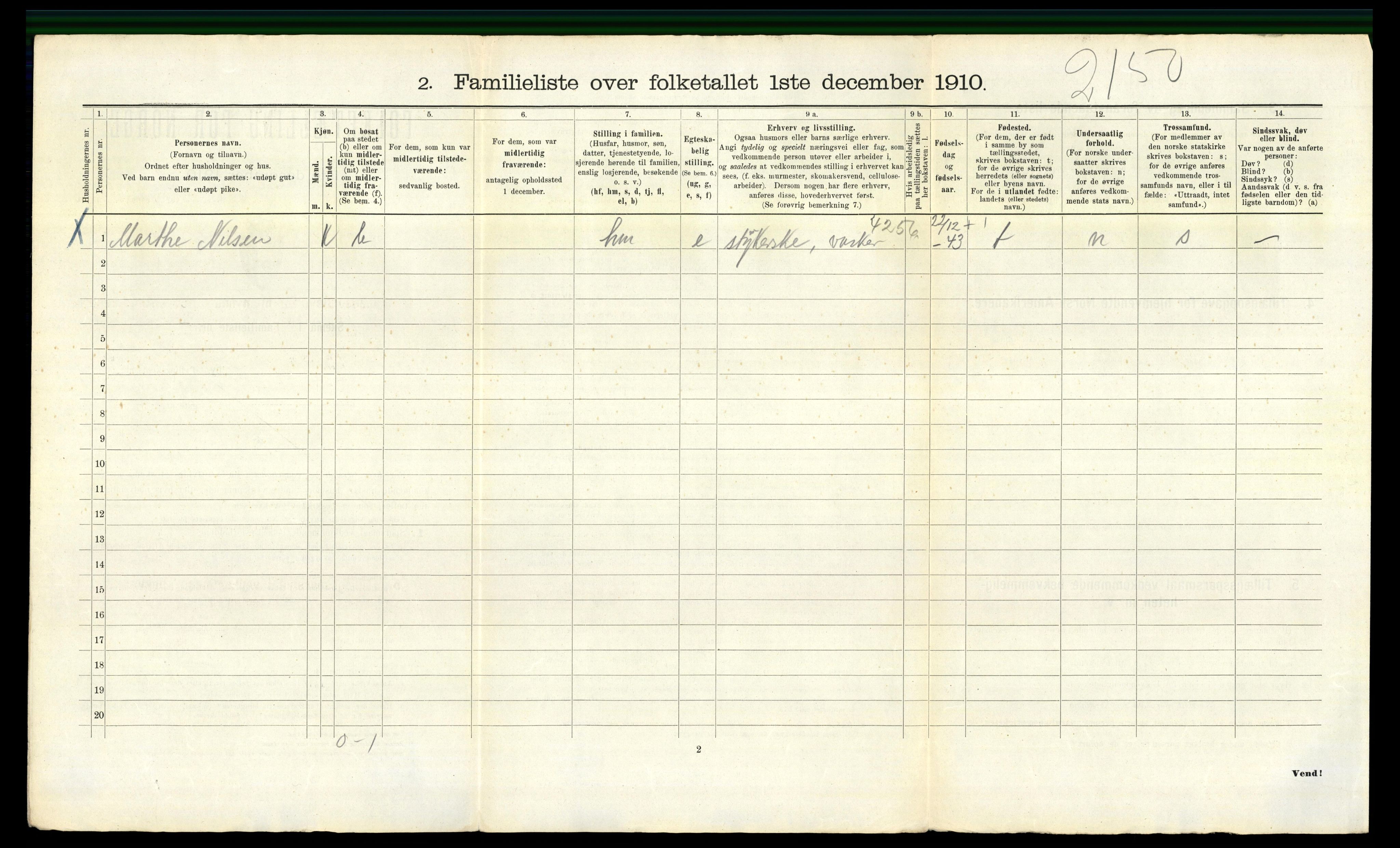 RA, 1910 census for Bergen, 1910, p. 25300