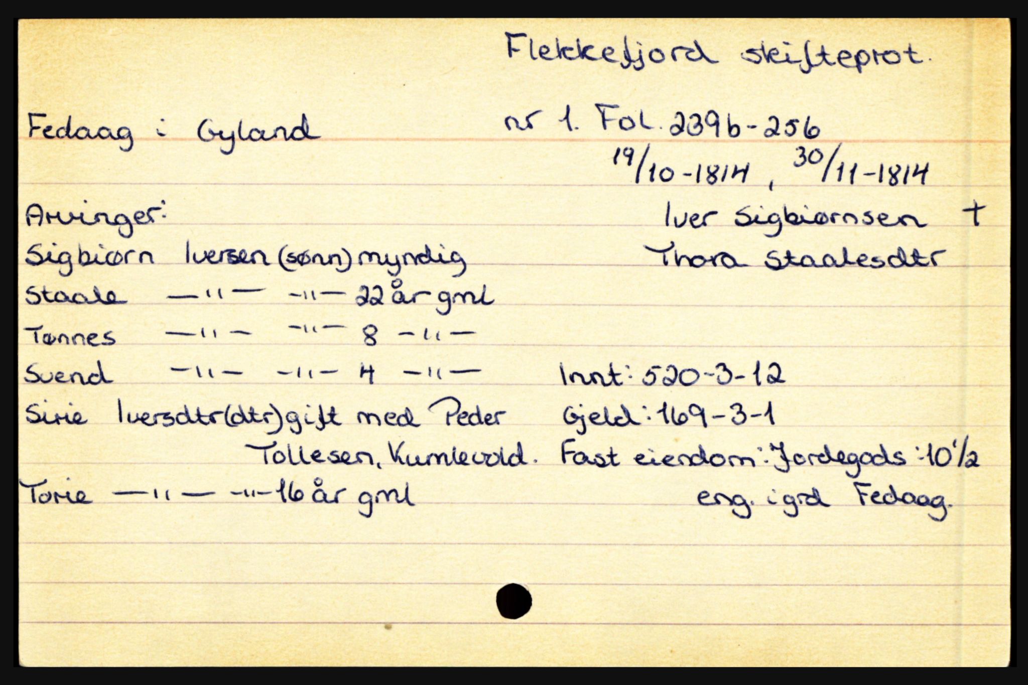 Flekkefjord sorenskriveri, AV/SAK-1221-0001/H, p. 259