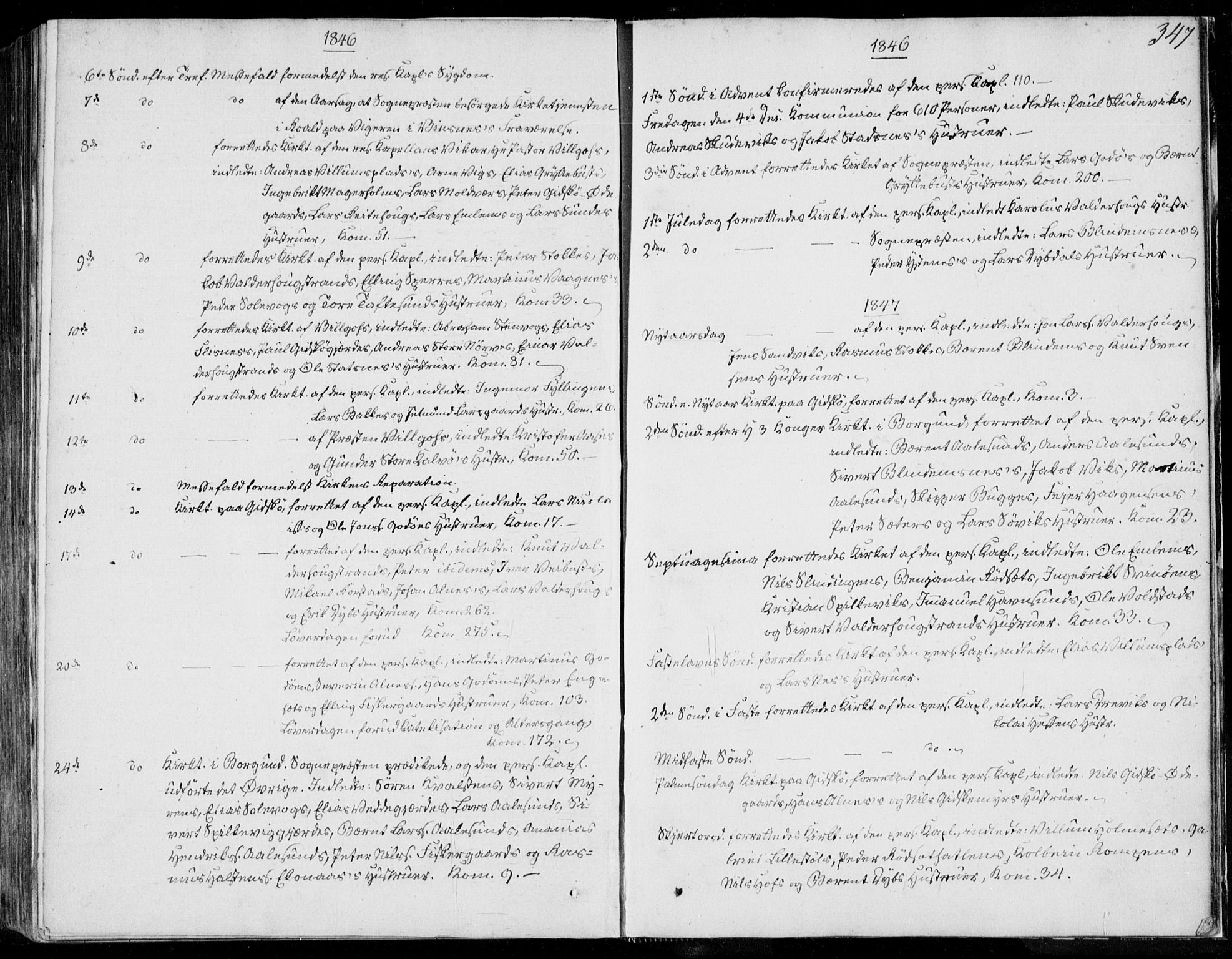 Ministerialprotokoller, klokkerbøker og fødselsregistre - Møre og Romsdal, SAT/A-1454/528/L0396: Parish register (official) no. 528A07, 1839-1847, p. 347