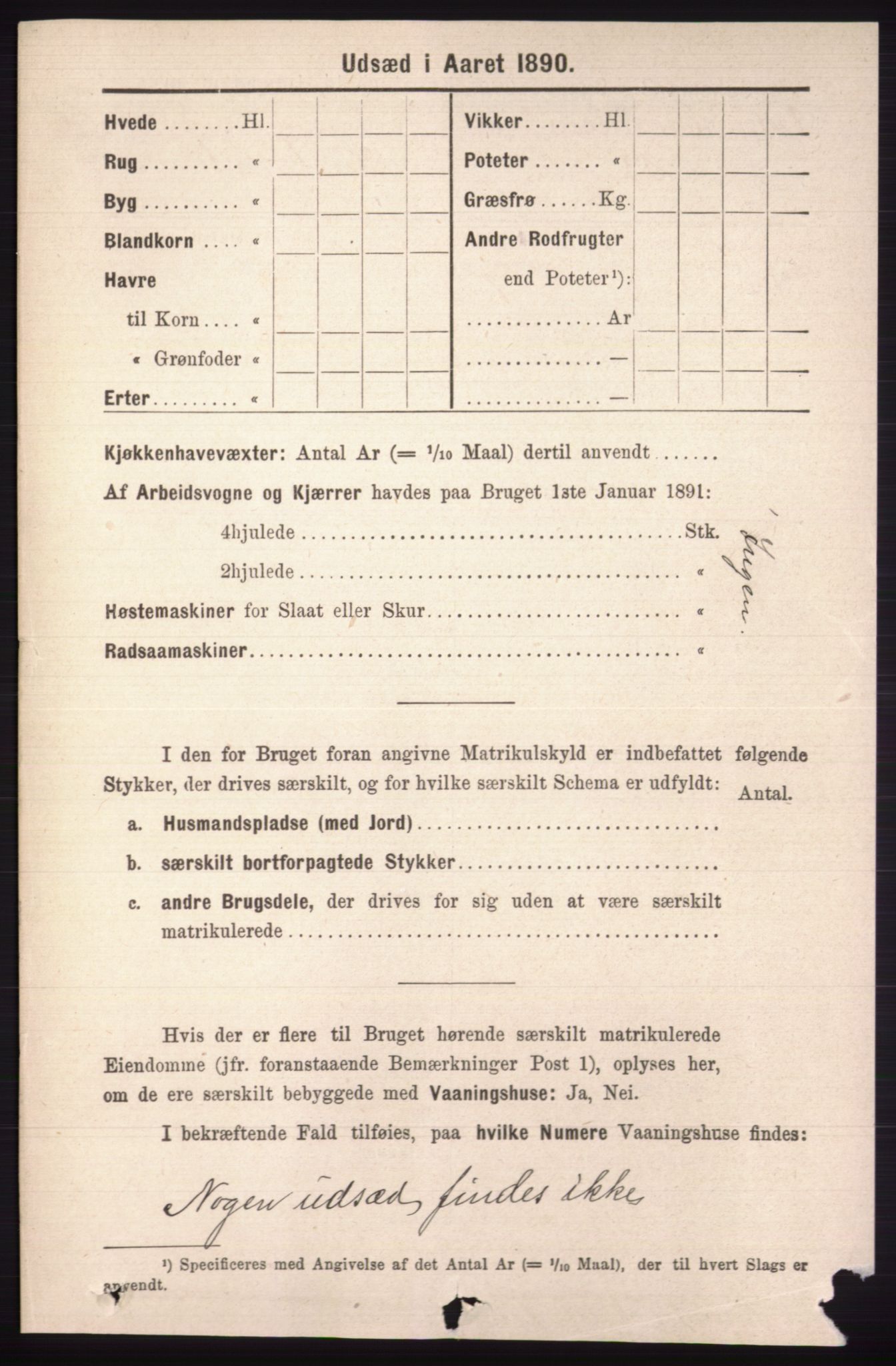 RA, 1891 census for 0438 Lille Elvedalen, 1891, p. 4361