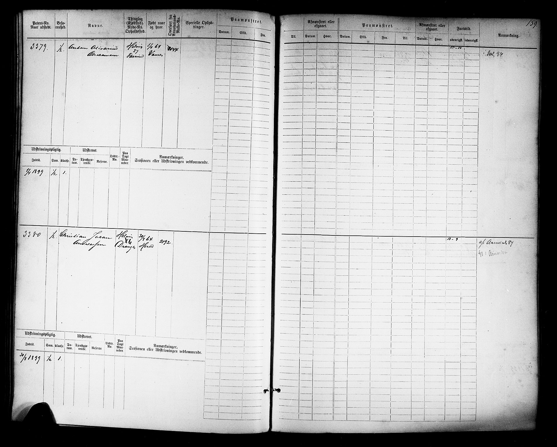 Farsund mønstringskrets, AV/SAK-2031-0017/F/Fb/L0019: Hovedrulle nr 3067-3832, Z-11, 1882-1922, p. 163