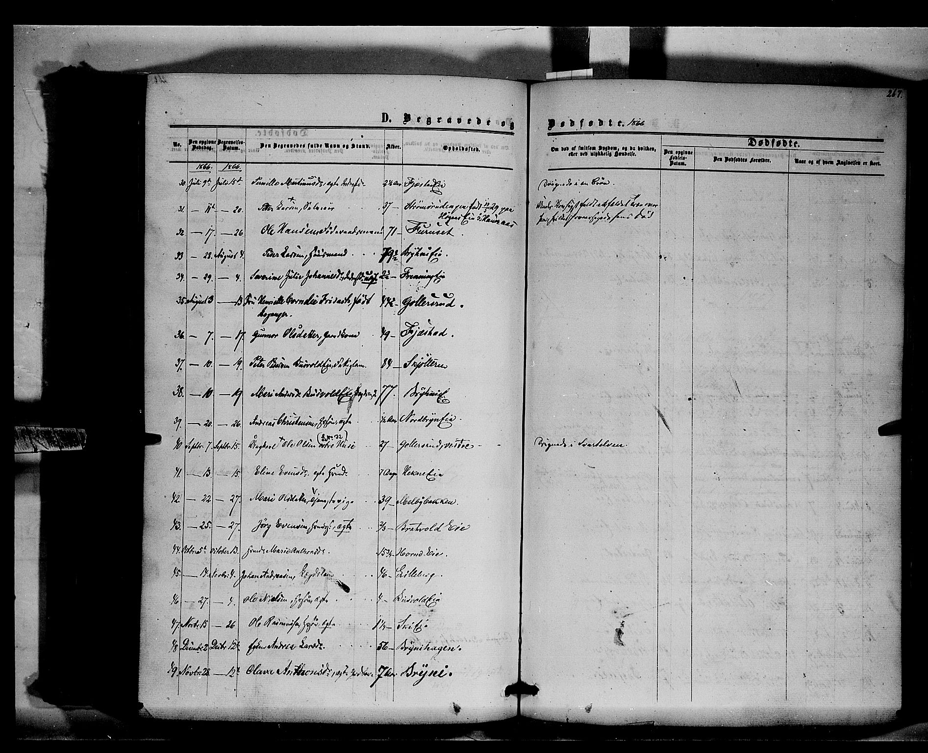 Romedal prestekontor, AV/SAH-PREST-004/K/L0005: Parish register (official) no. 5, 1862-1874, p. 267