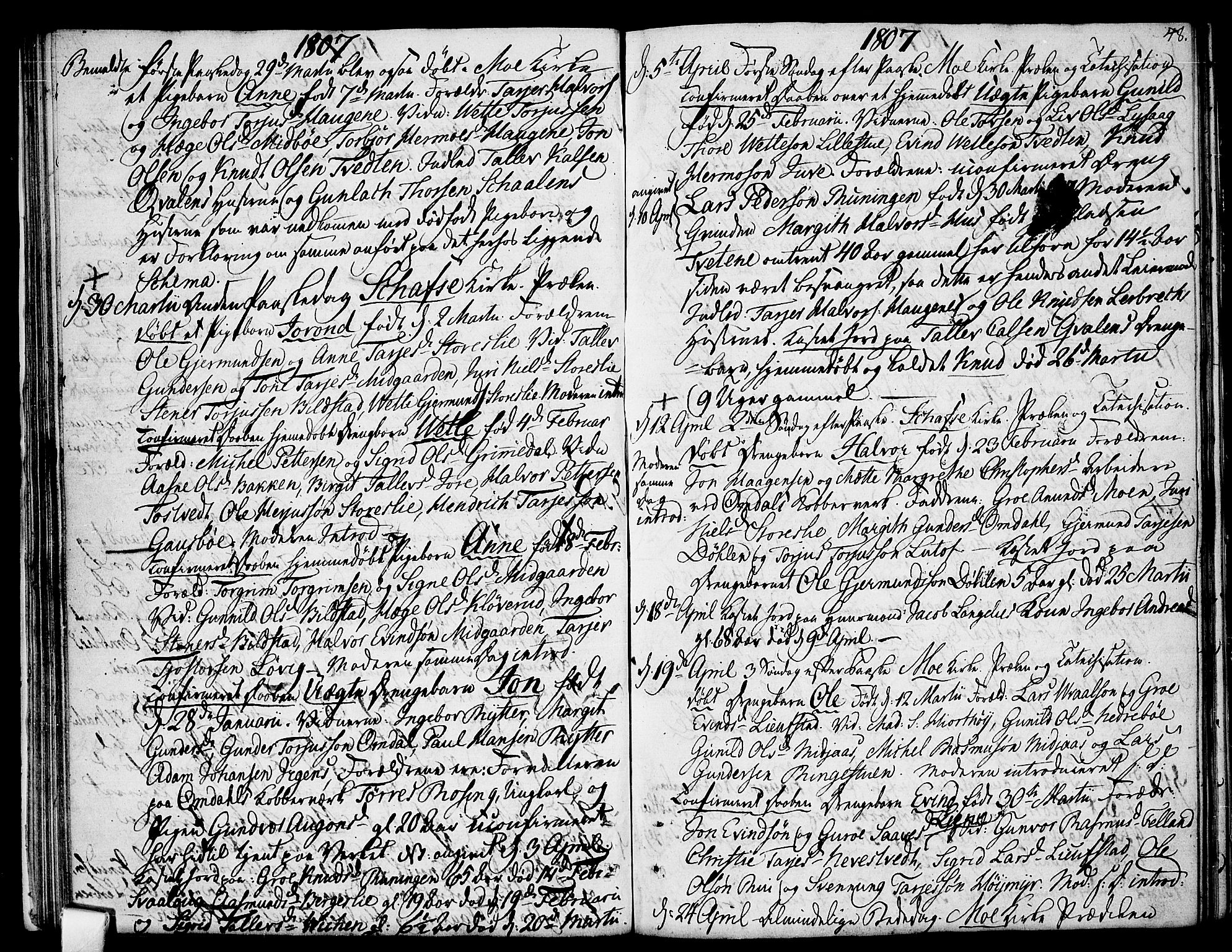 Mo kirkebøker, AV/SAKO-A-286/F/Fa/L0003: Parish register (official) no. I 3, 1800-1814, p. 48