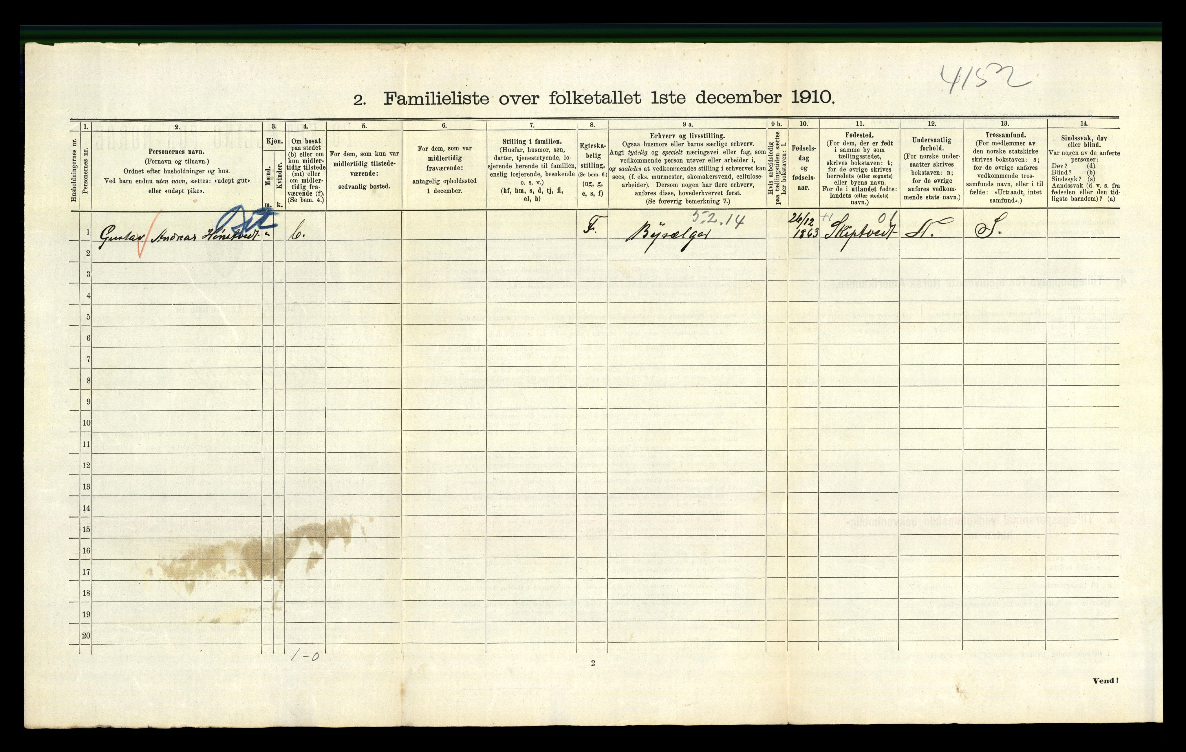 RA, 1910 census for Kristiania, 1910, p. 12824