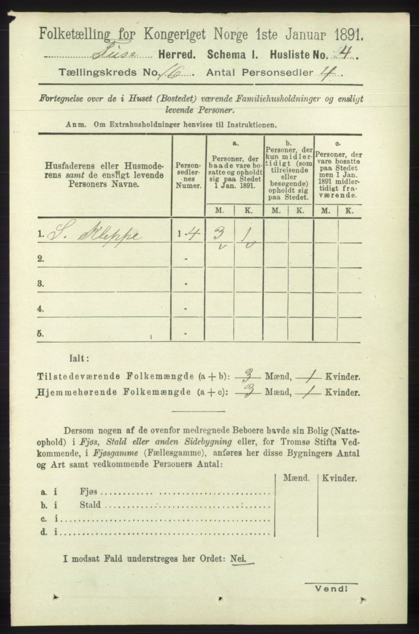 RA, 1891 census for 1241 Fusa, 1891, p. 3571