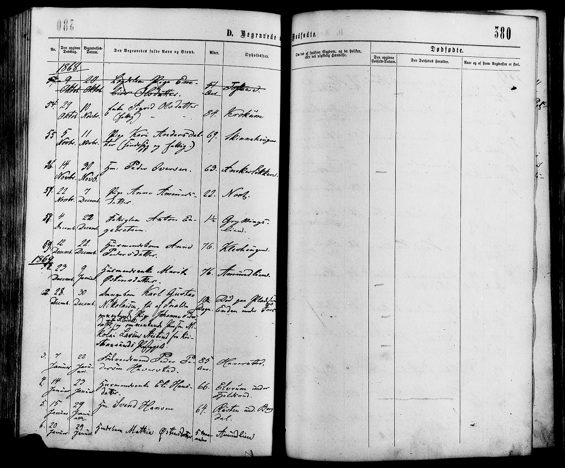 Sør-Fron prestekontor, SAH/PREST-010/H/Ha/Haa/L0002: Parish register (official) no. 2, 1864-1880, p. 380