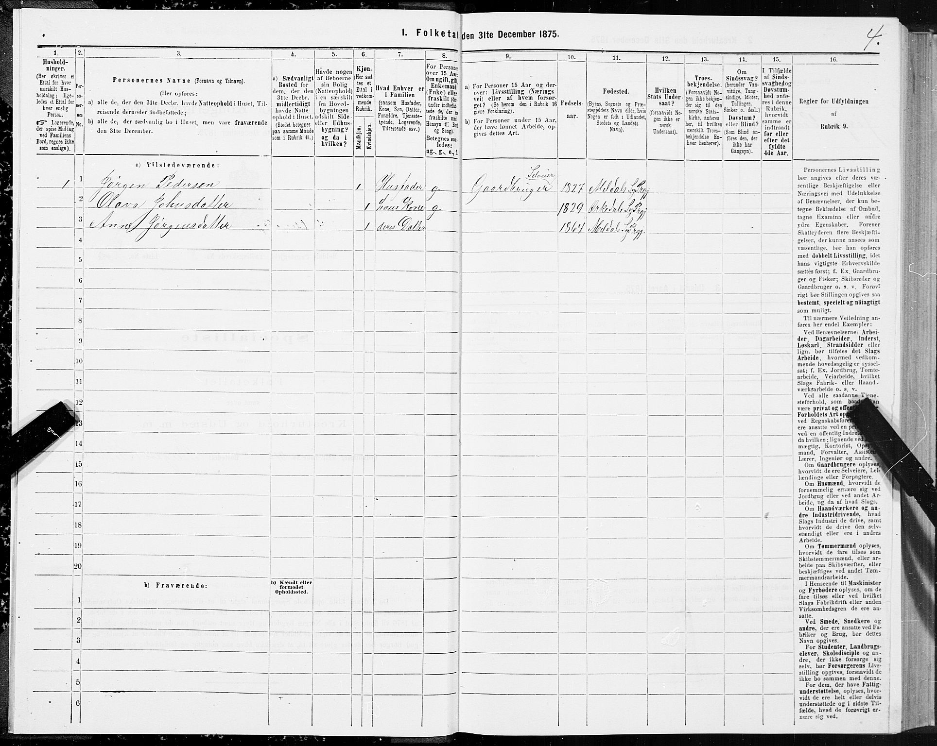 SAT, 1875 census for 1636P Meldal, 1875, p. 2004