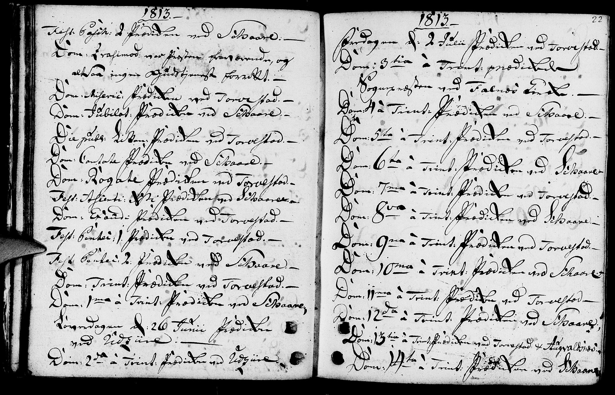 Torvastad sokneprestkontor, AV/SAST-A -101857/H/Ha/Haa/L0002: Parish register (official) no. A 2, 1801-1817, p. 22